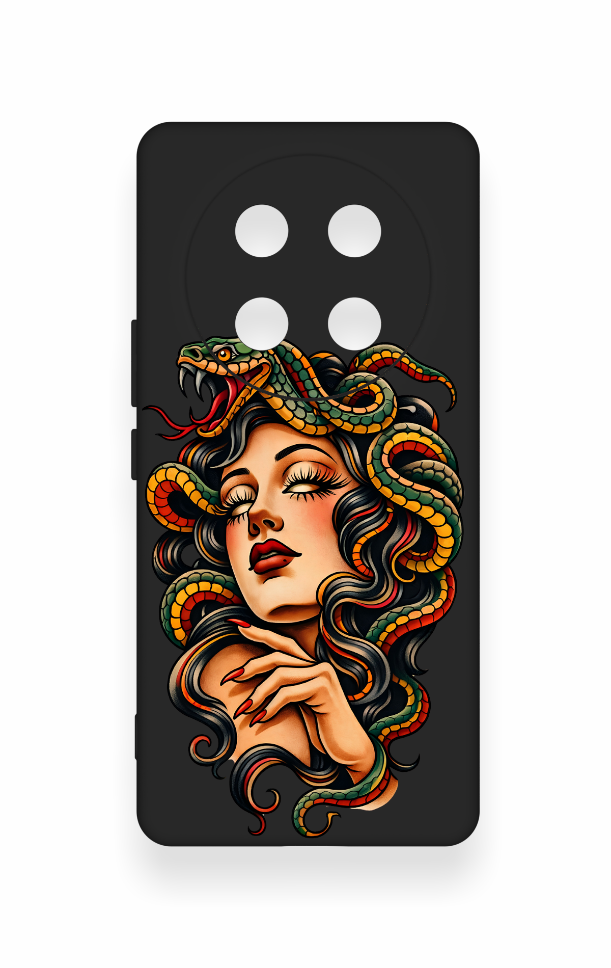 Honor Magic 7 Lite 5G Uyumlu Medusa Desenli Silikon Kılıf
