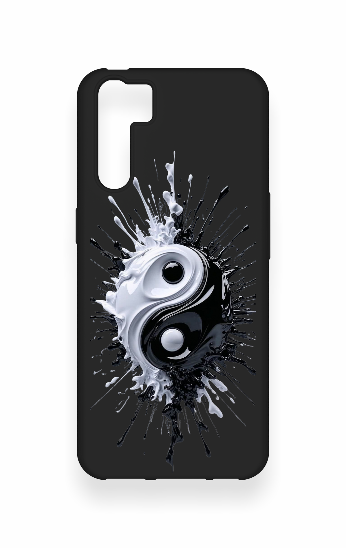 Oppo A91 Uyumlu İyi ve Kötü Desenli Silikon Kılıf