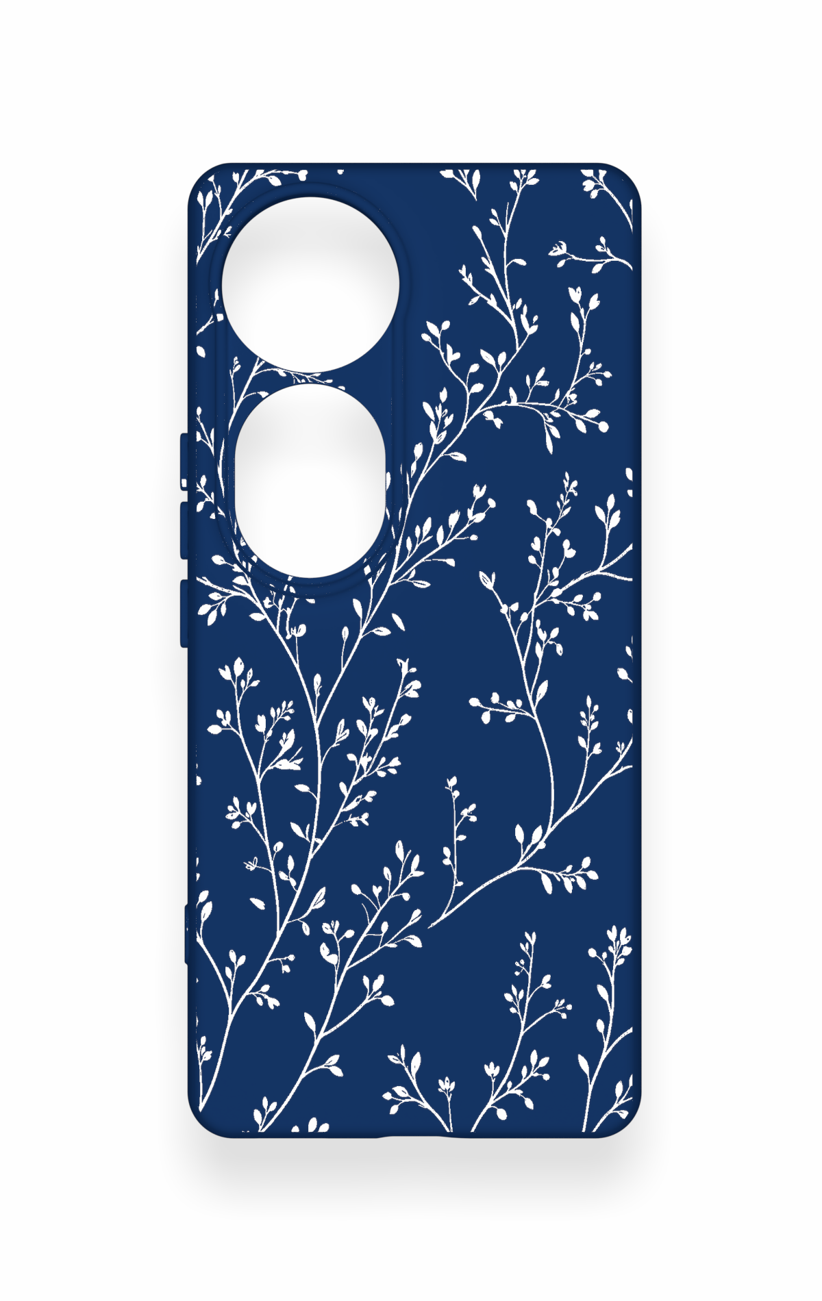 Vivo V40 Uyumlu İnce Yaprak Dalı Desenli Silikon Kılıf