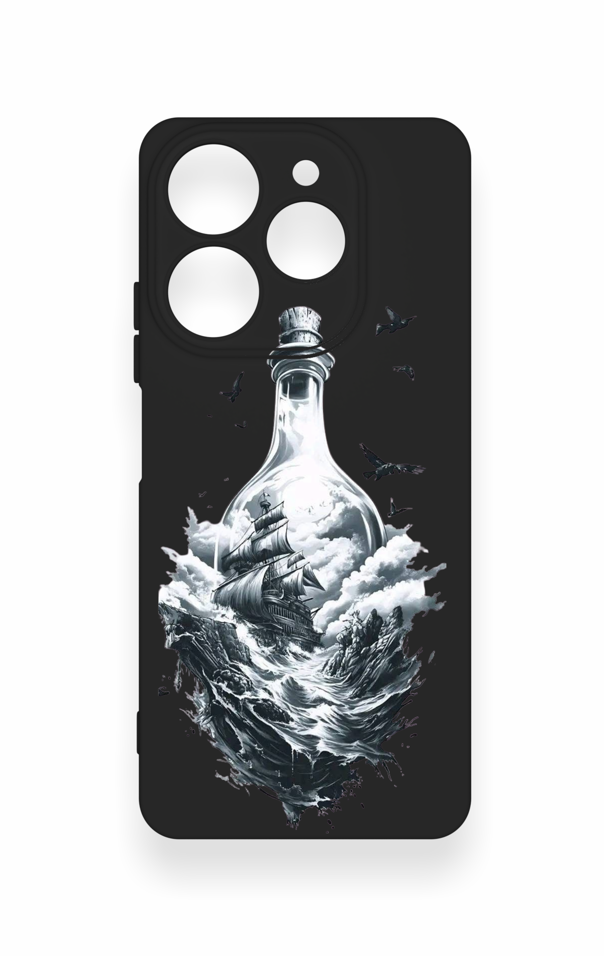 Tecno Spark 10 Pro Uyumlu Secret Sea Desenli Silikon Kılıf