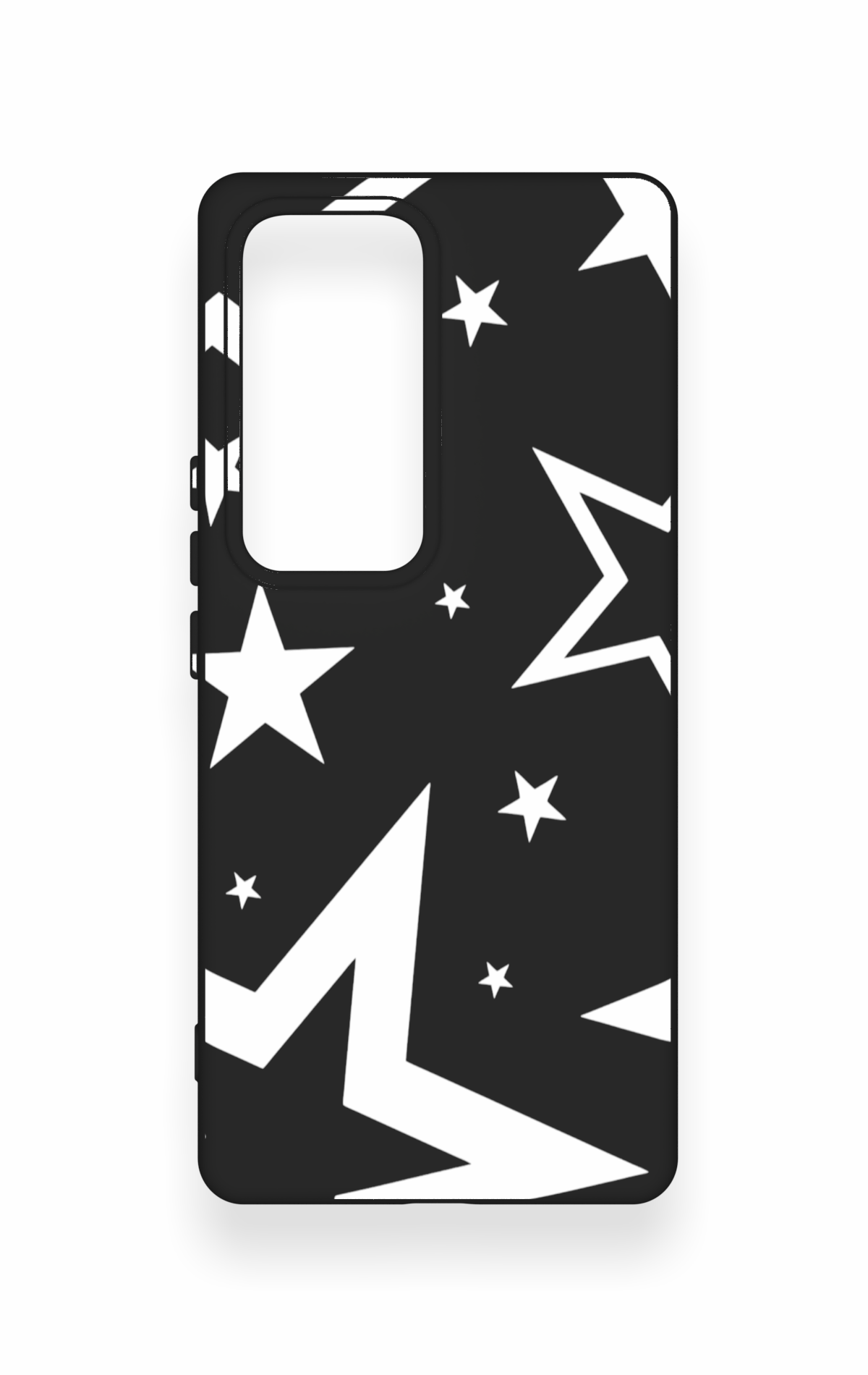 Vivo V30 Uyumlu Siyah Mega Star Desenli Silikon Kılıf