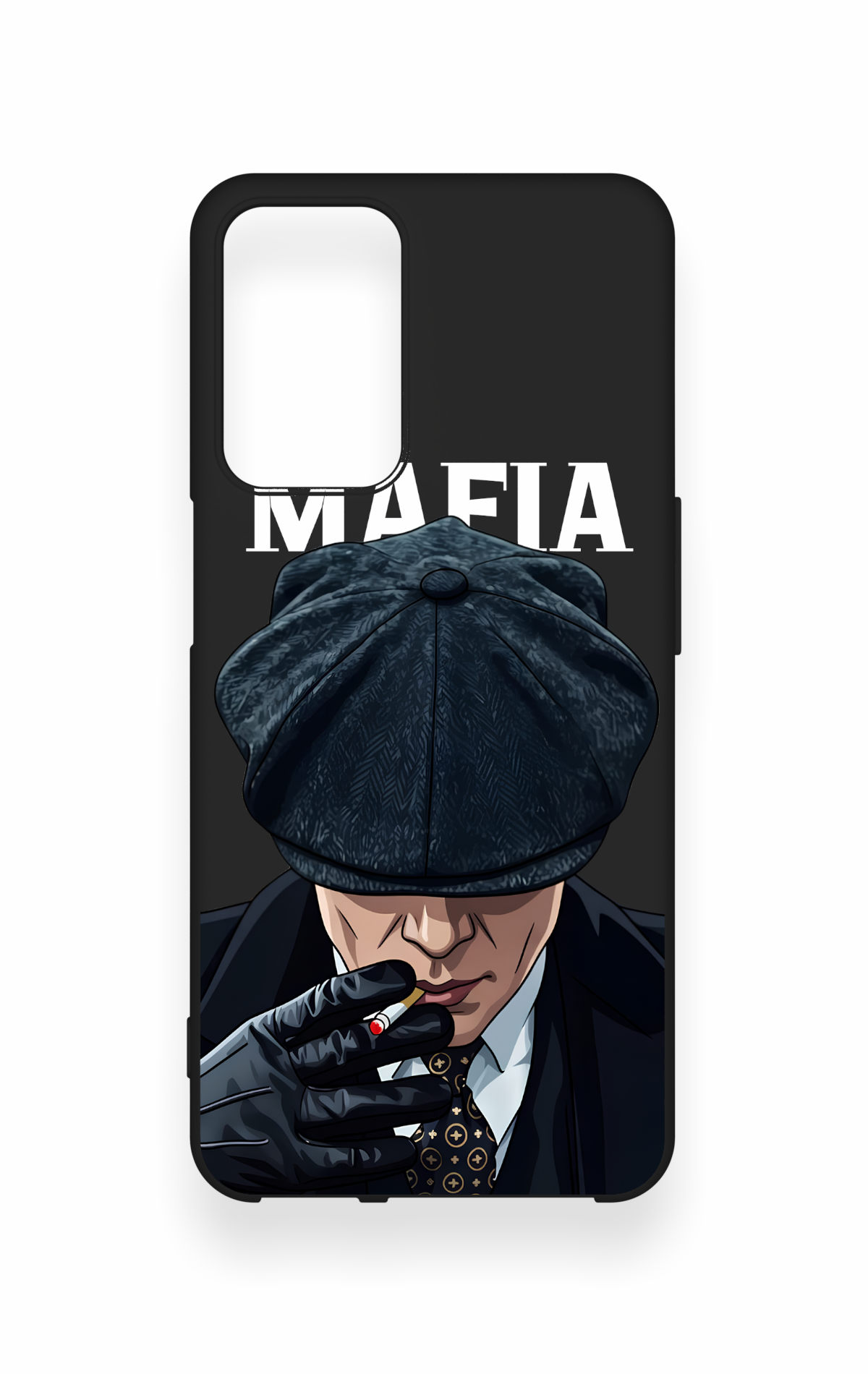 Oppo A16 Uyumlu MAFIA Desenli Silikon Kılıf
