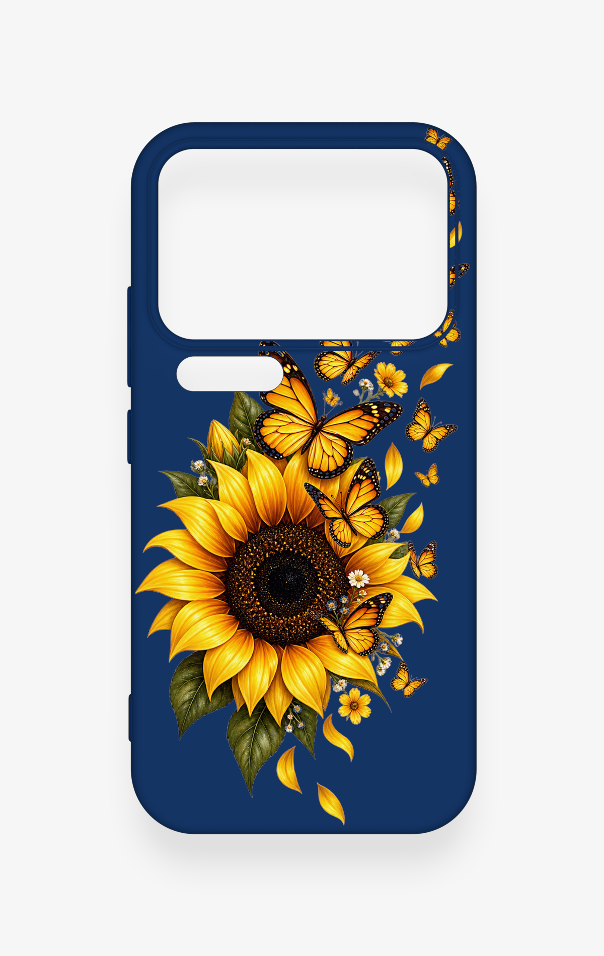 Xiaomi Mi 17 Pro 5G Uyumlu Ayçiçeği Desenli Silikon Kılıf