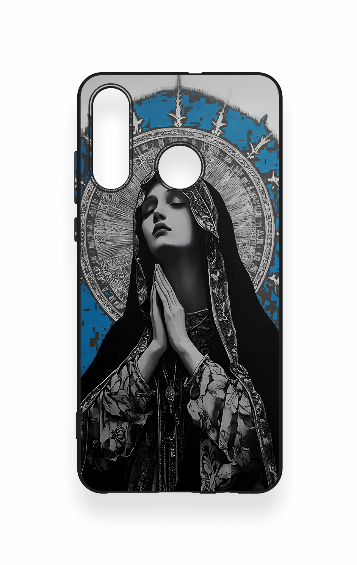 Huawei P30 Lite Uyumlu Rahibe Desenli Silikon Kılıf