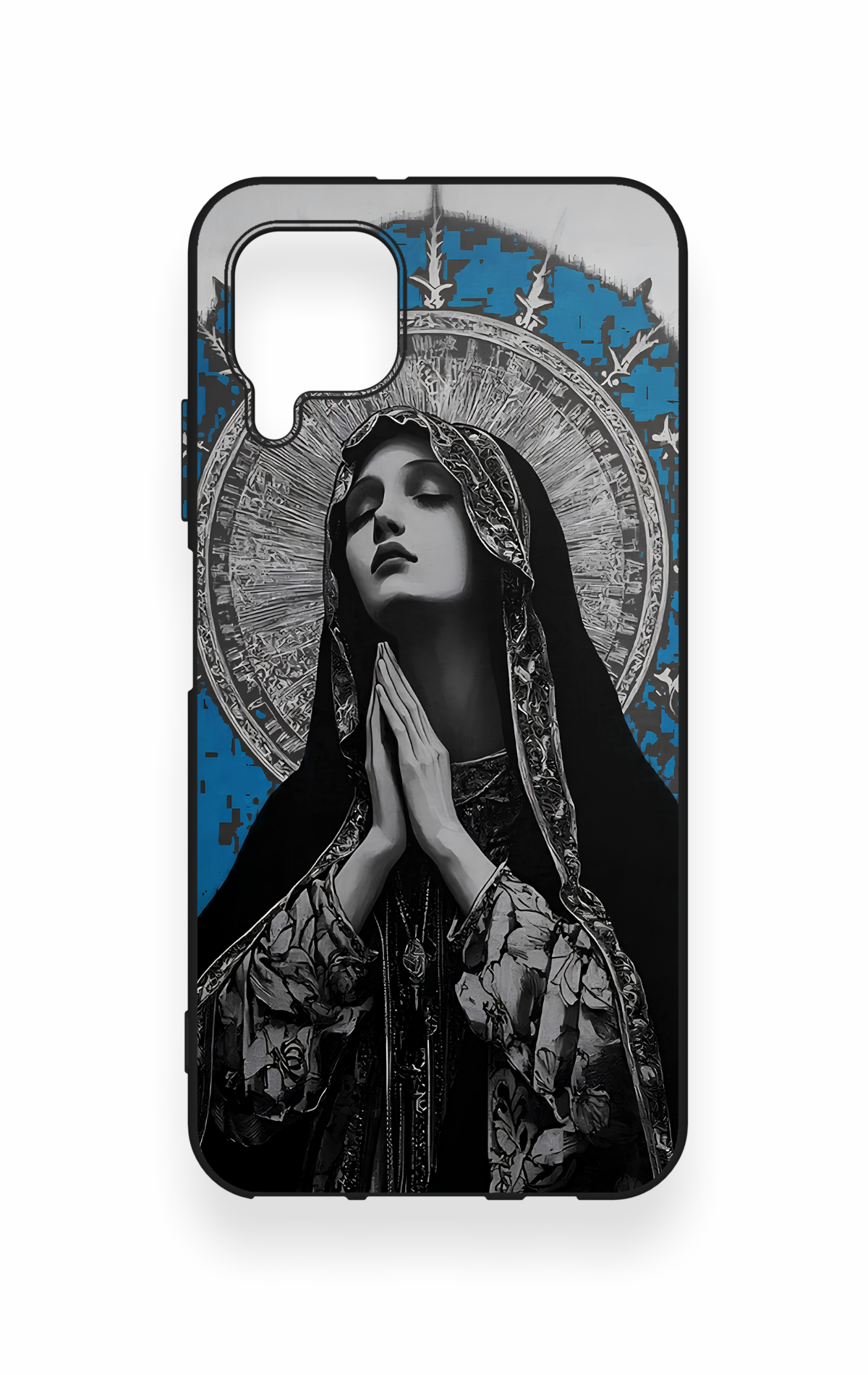 Huawei P40 Lite Uyumlu Rahibe Desenli Silikon Kılıf