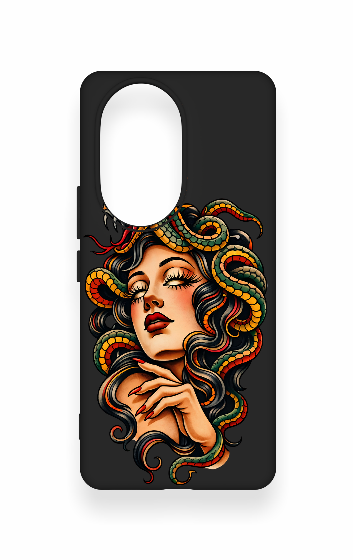 Honor 200 Pro 5G Uyumlu Medusa Desenli Silikon Kılıf