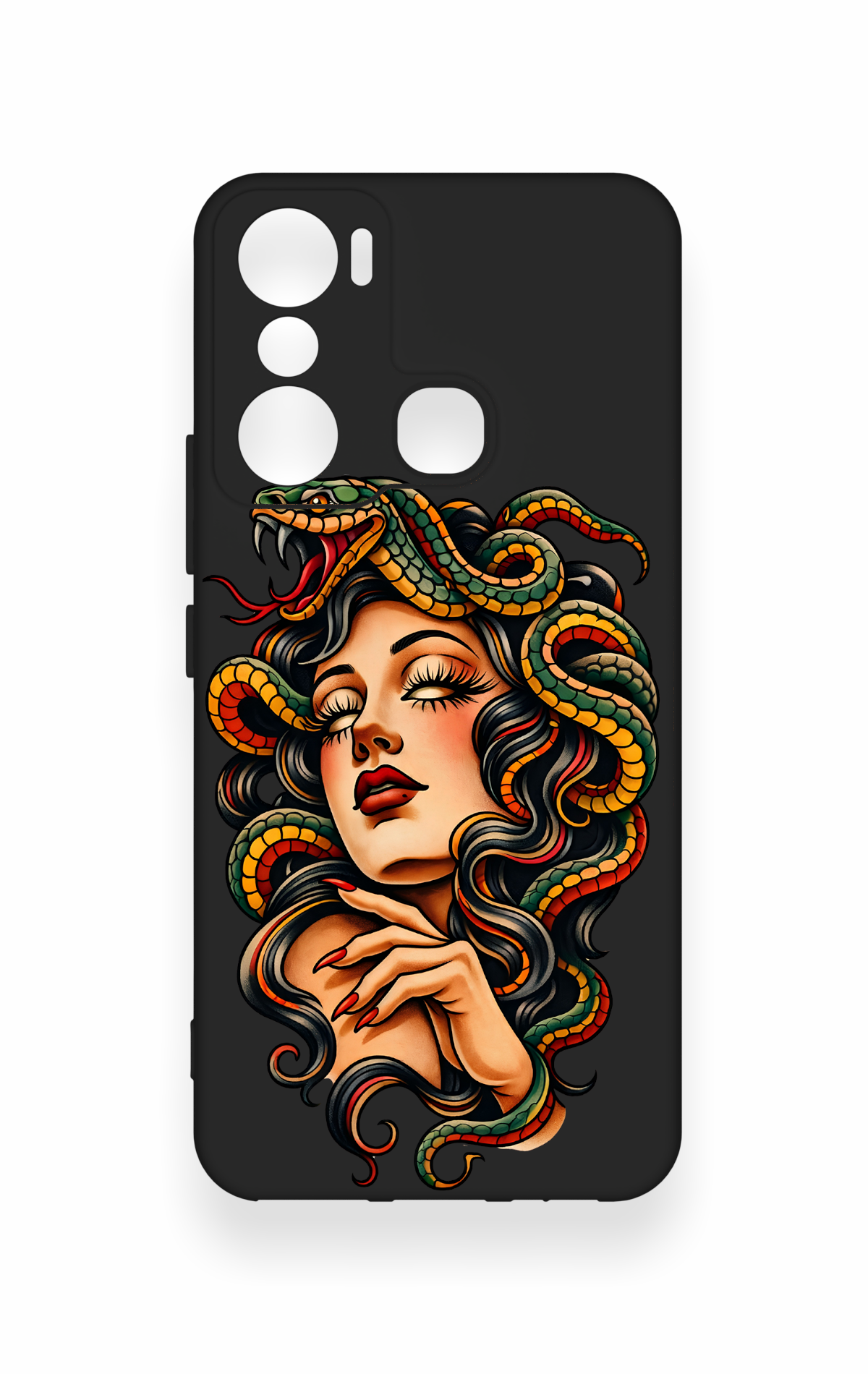 İnfinix Hot 20i Uyumlu Medusa Desenli Silikon Kılıf
