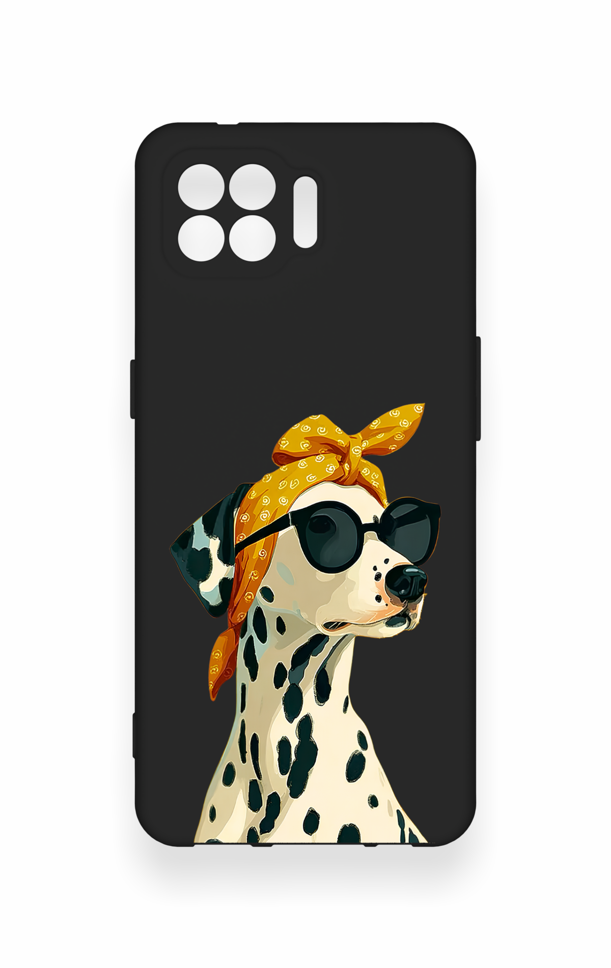 Oppo Reno 4 Lite Uyumlu Cool Dalmaçyalı Desenli Silikon Kılıf