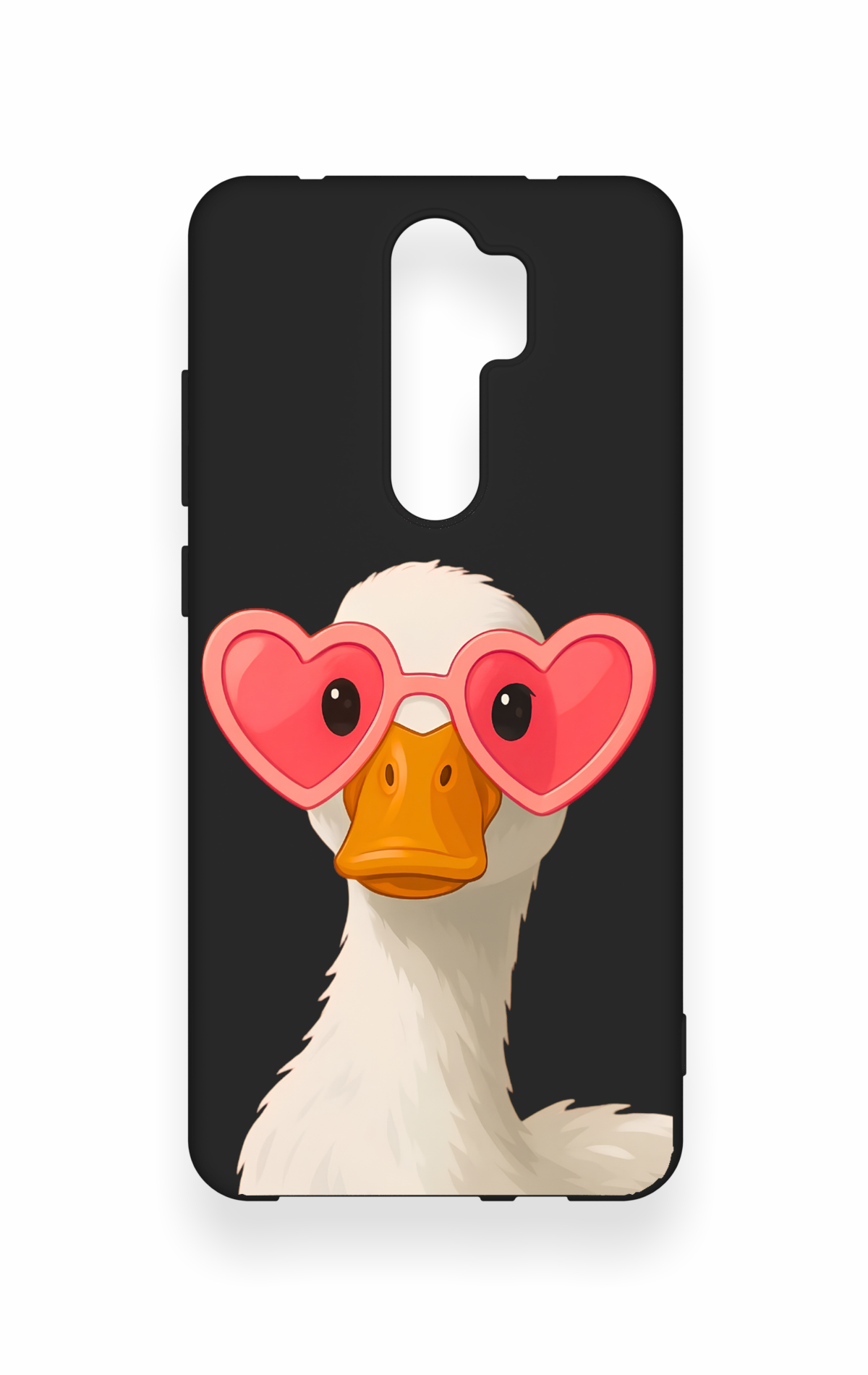 Redmi Note 8 Pro Uyumlu Aşık Ördek Desenli Silikon Kılıf