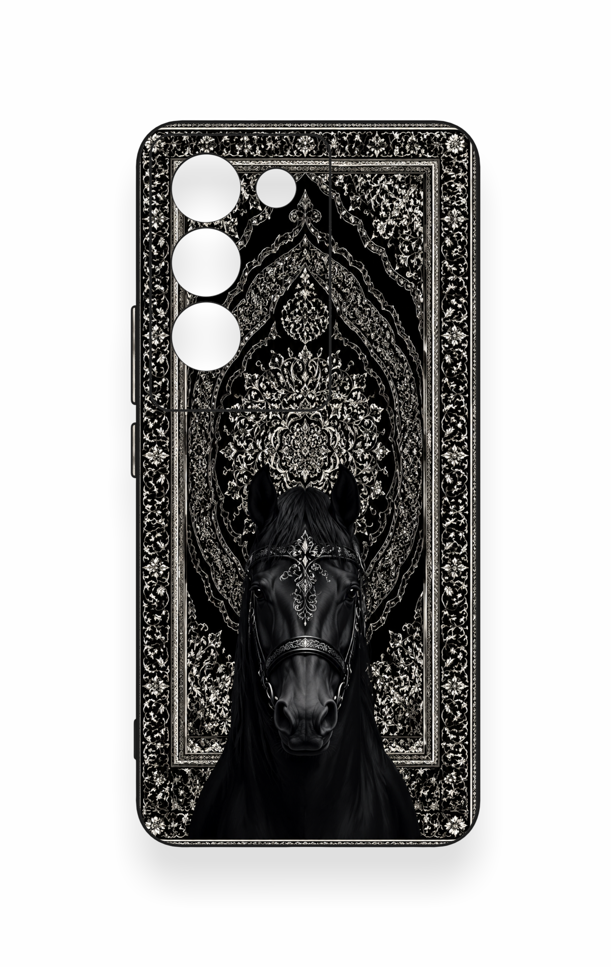 Vivo V30 Lite Uyumlu Etnik At Figürü Desenli Silikon Kılıf