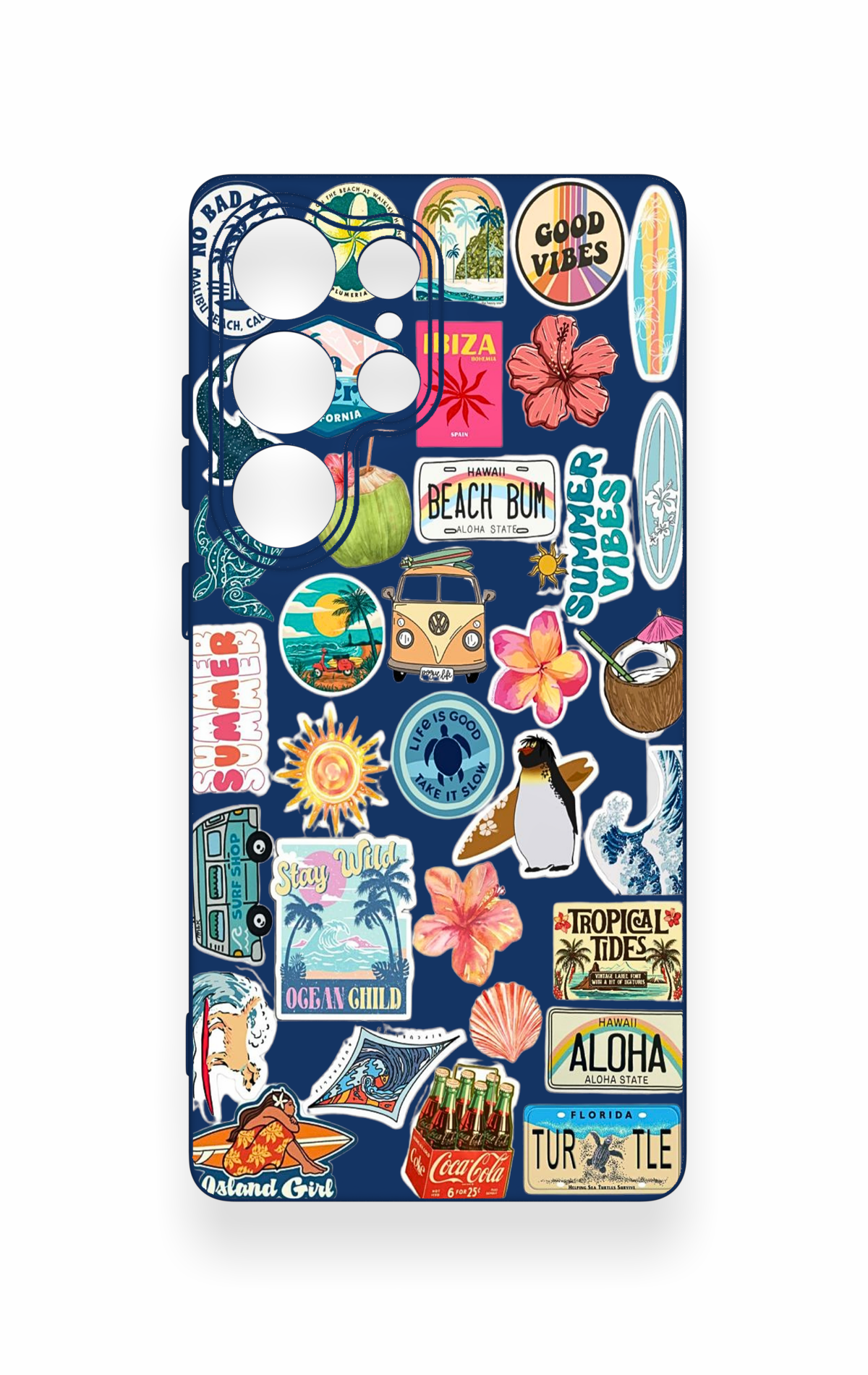 Samsung S25 Ultra Uyumlu Summer Vibes Desenli Silikon Kılıf