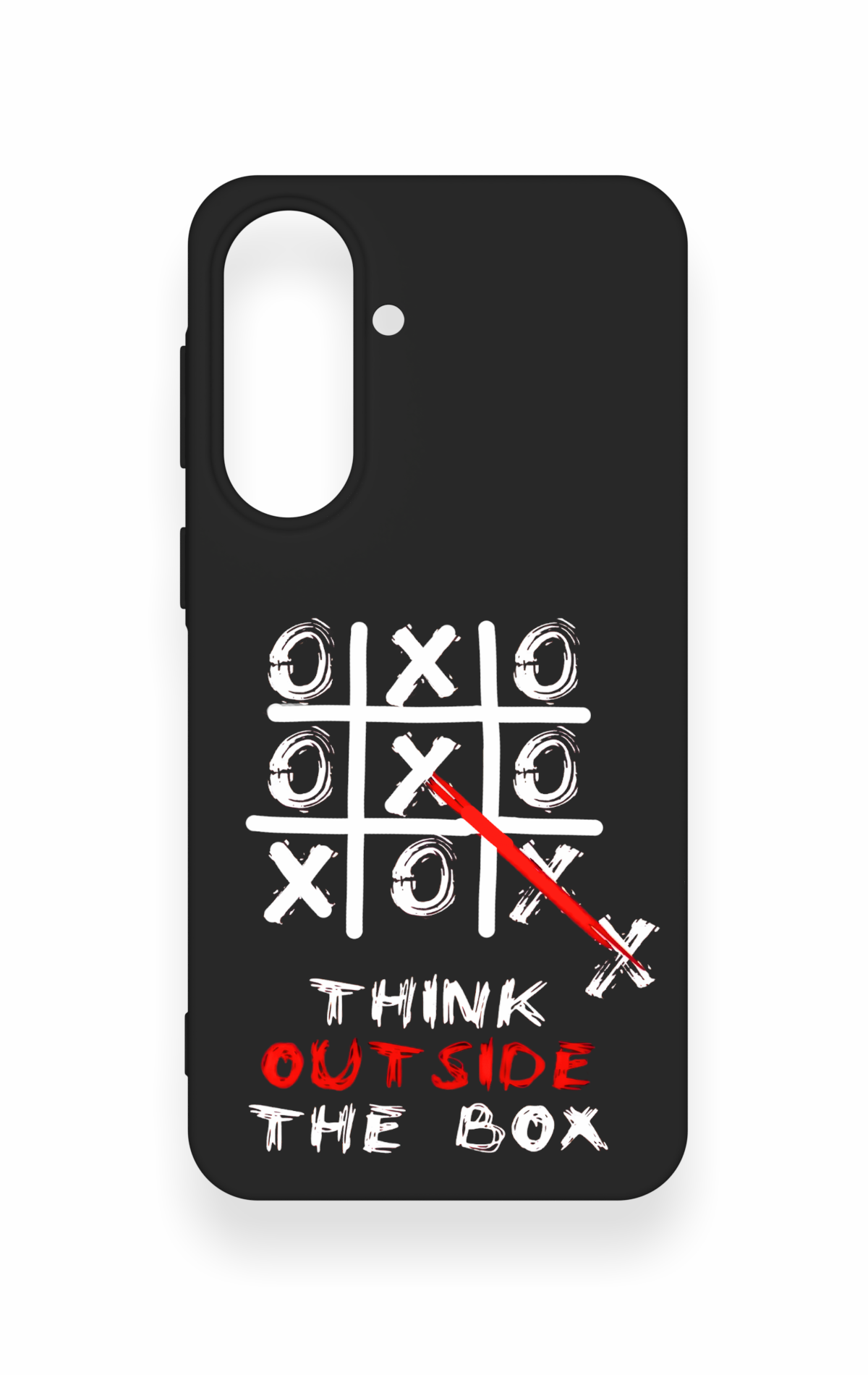Samsung A37 Uyumlu Out Side The Box Desenli Silikon Kılıf