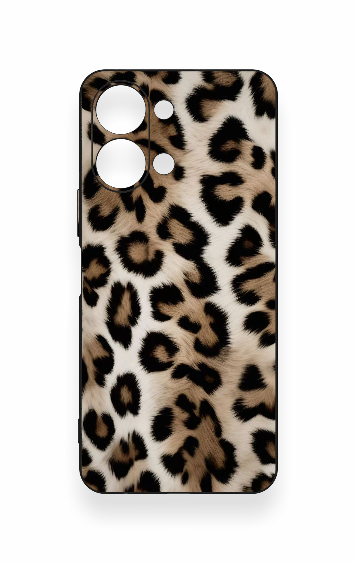 Vivo Y05 4G Uyumlu Leopar Derisi Desenli Silikon Kılıf