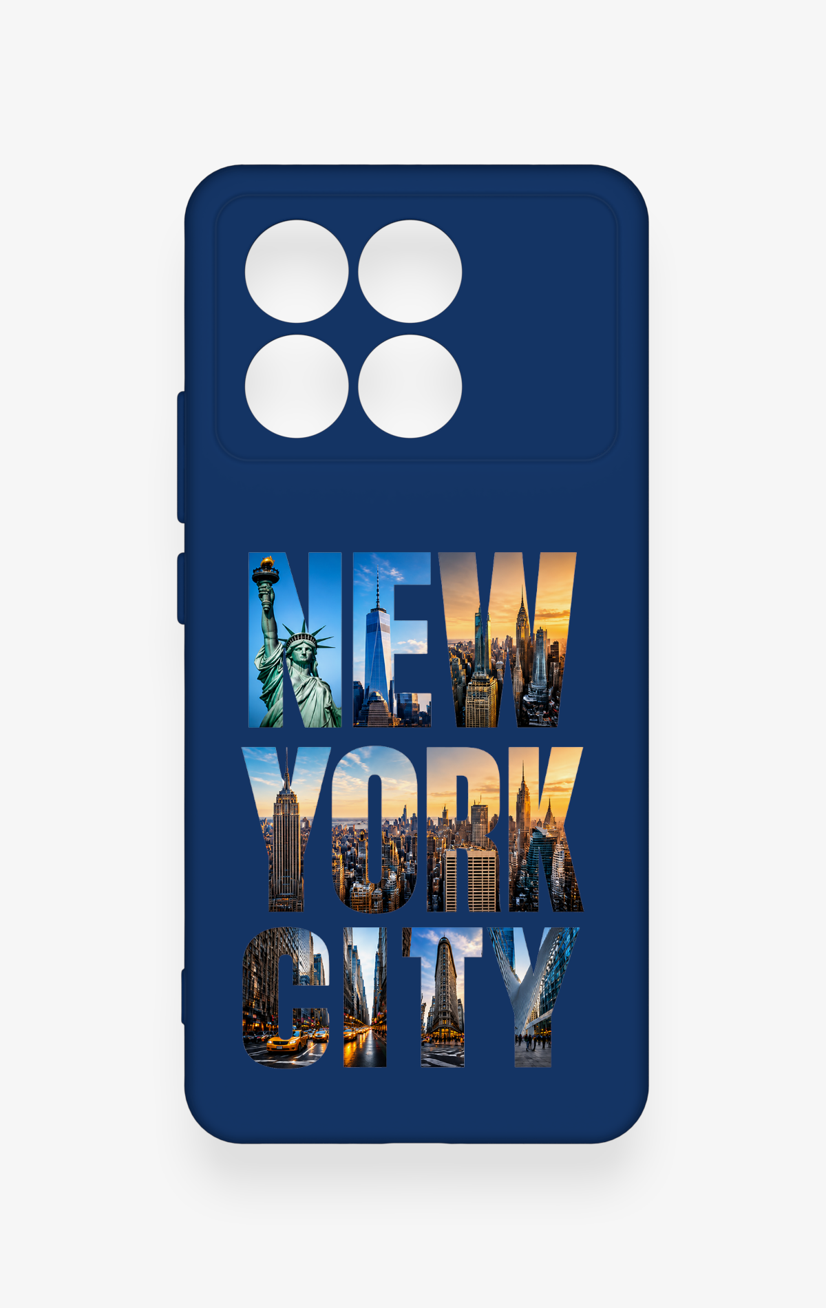 Poco X6 Pro Uyumlu New York City Desenli Silikon Kılıf