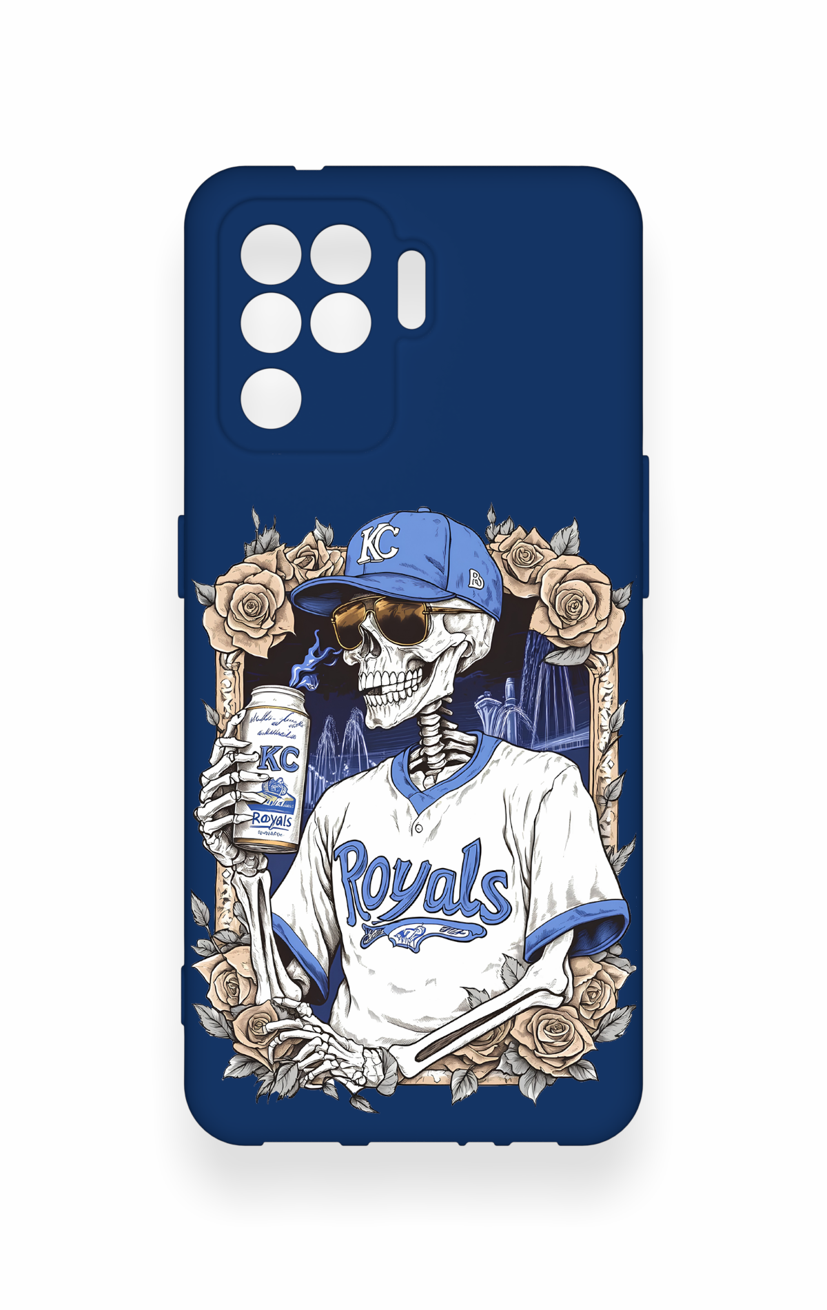 Oppo Reno 5 Lite Uyumlu Royals Desenli Silikon Kılıf