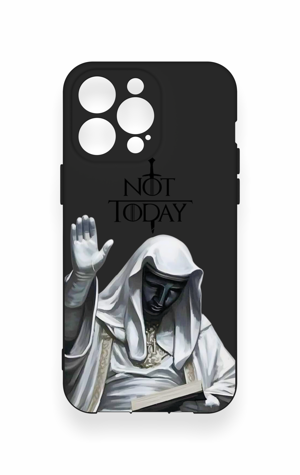 iPhone 14 Pro Max Uyumlu Not Today Desenli Silikon Kılıf