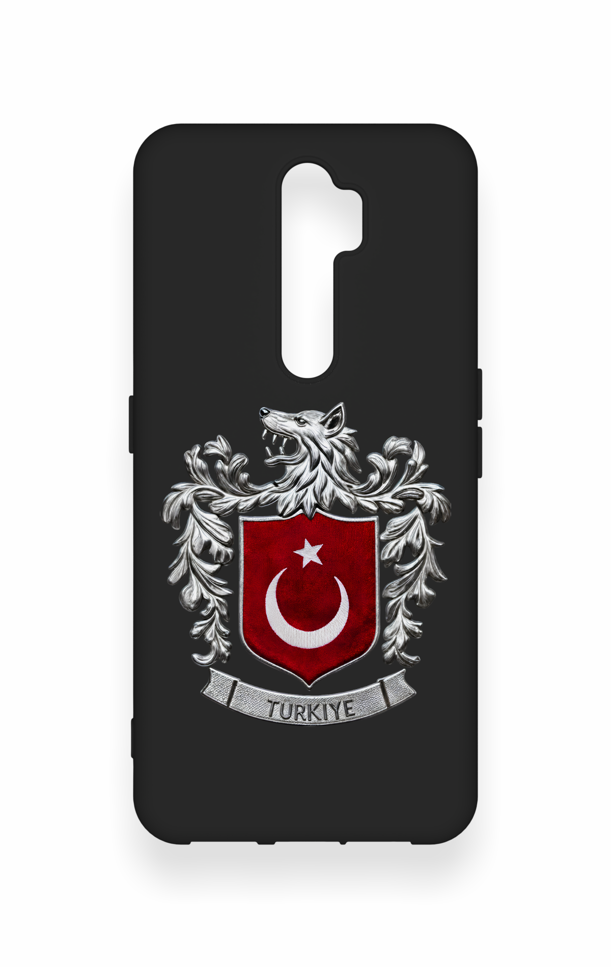 Oppo A5 2020 Uyumlu Türk Arma Desenli Silikon Kılıf