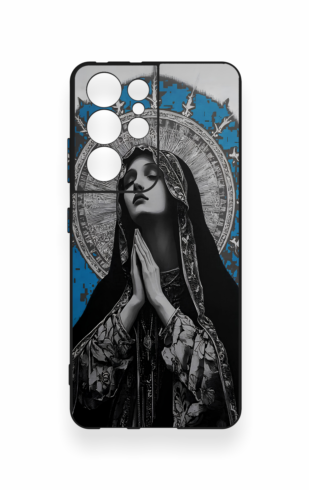 Samsung S21 Ultra Uyumlu Rahibe Desenli Silikon Kılıf