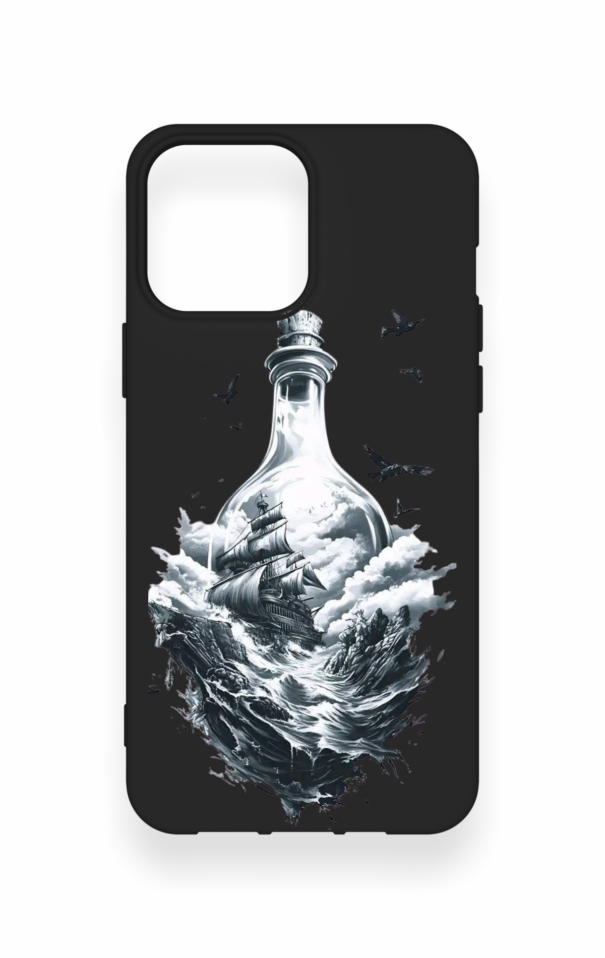 iPhone 13 Pro Max Uyumlu Secret Sea Desenli Silikon Kılıf