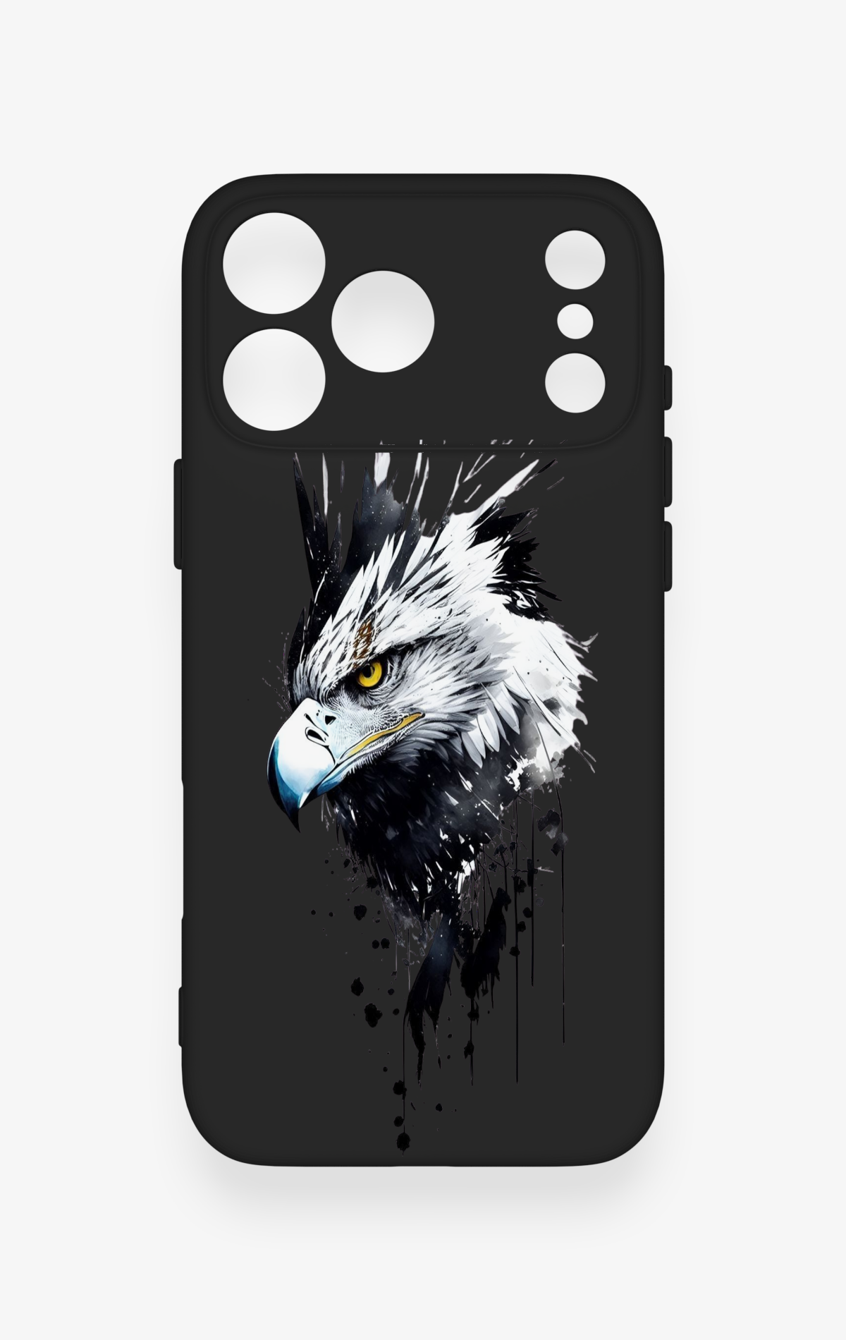 iPhone 17 Pro Max Uyumlu Bald Eagle Desenli Silikon Kılıf