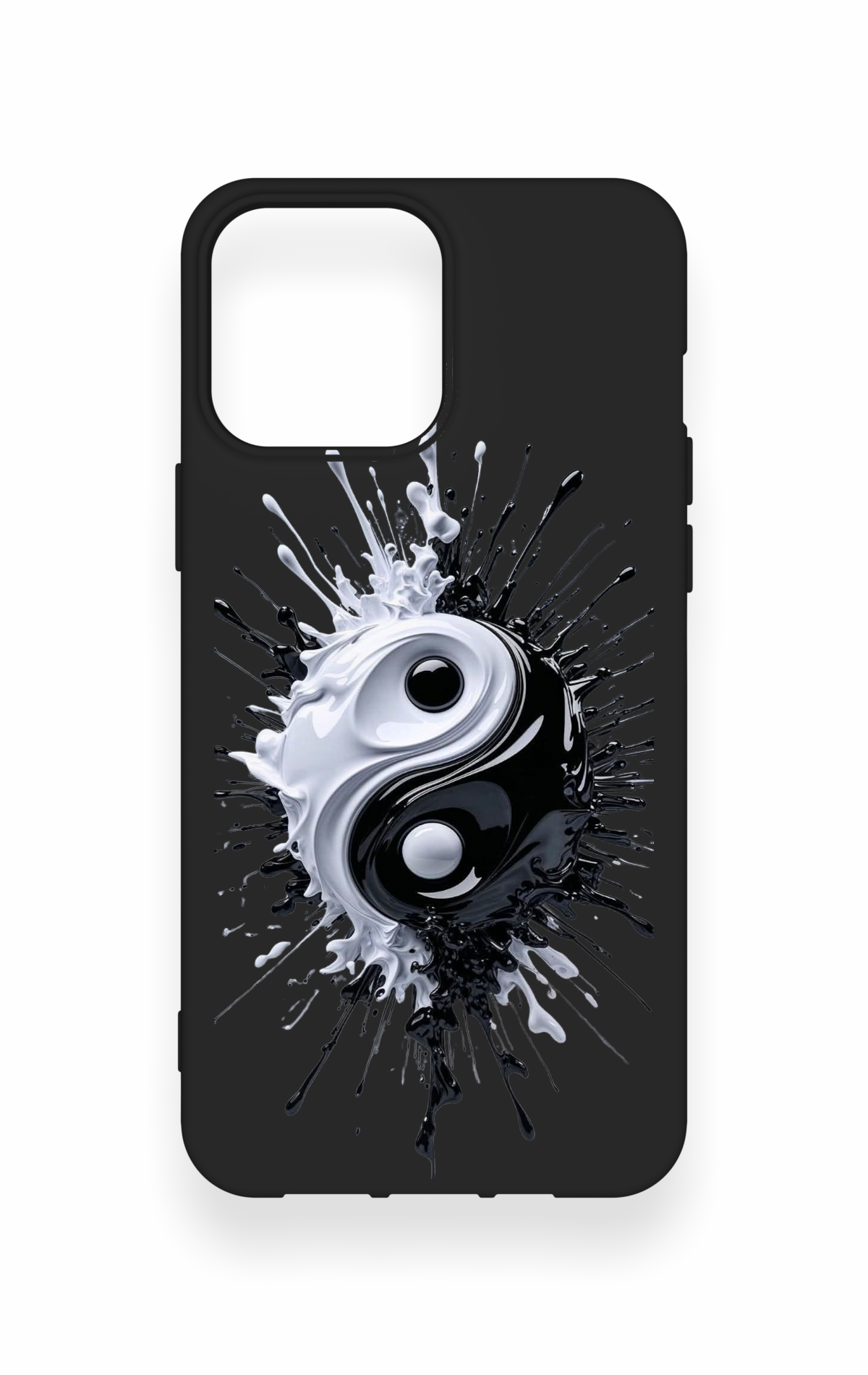 iPhone 13 Pro Max Uyumlu İyi ve Kötü Desenli Silikon Kılıf