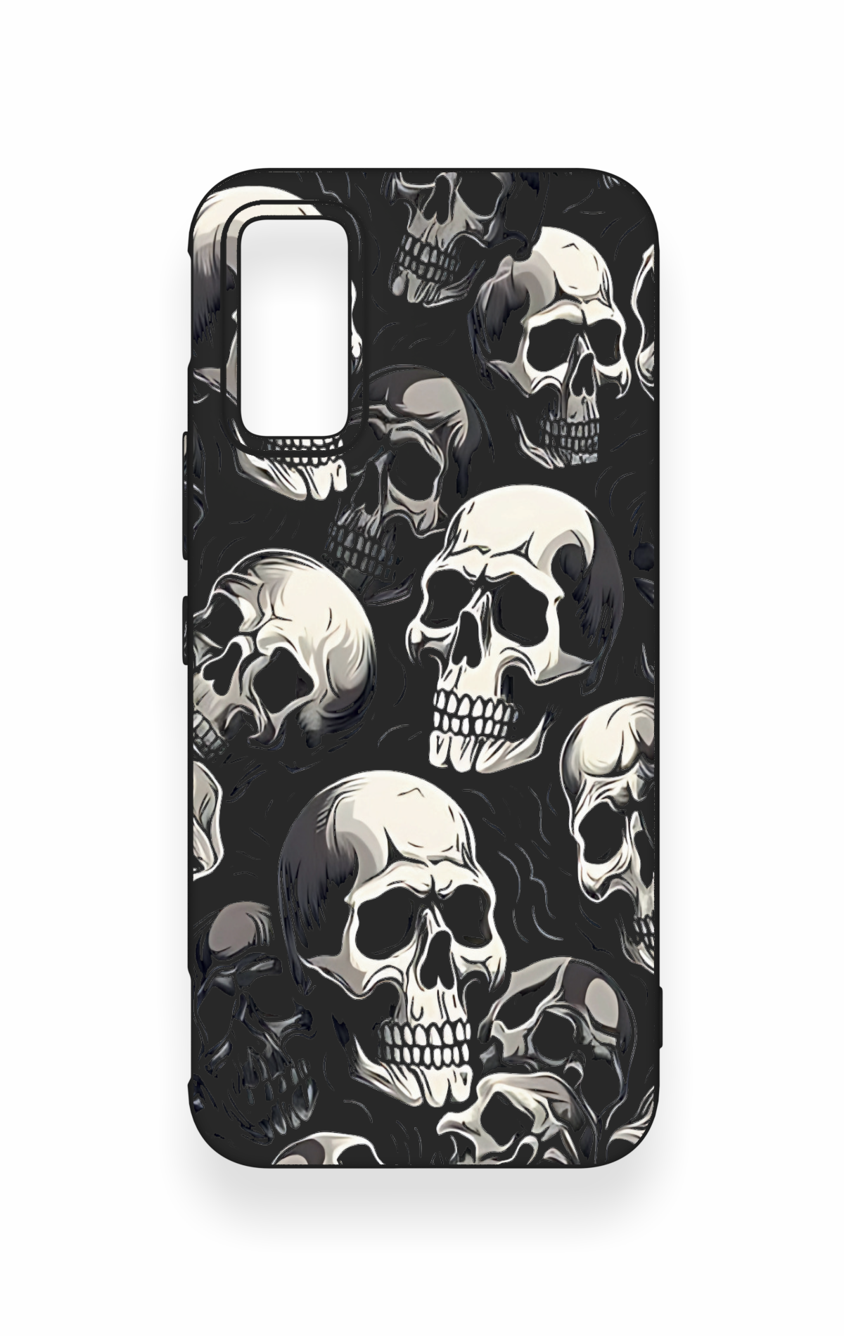 İnfinix Gt 30 Pro Uyumlu Kuru Kafa Desenli Silikon Kılıf