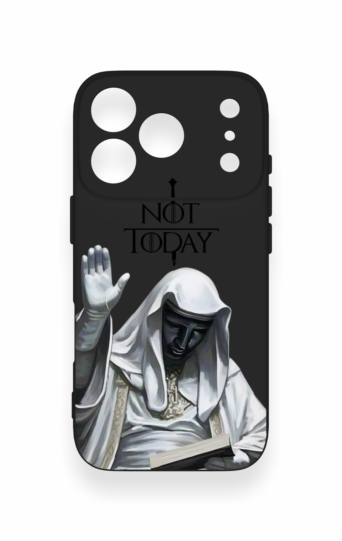 iPhone 17 Pro Uyumlu Not Today Desenli Silikon Kılıf