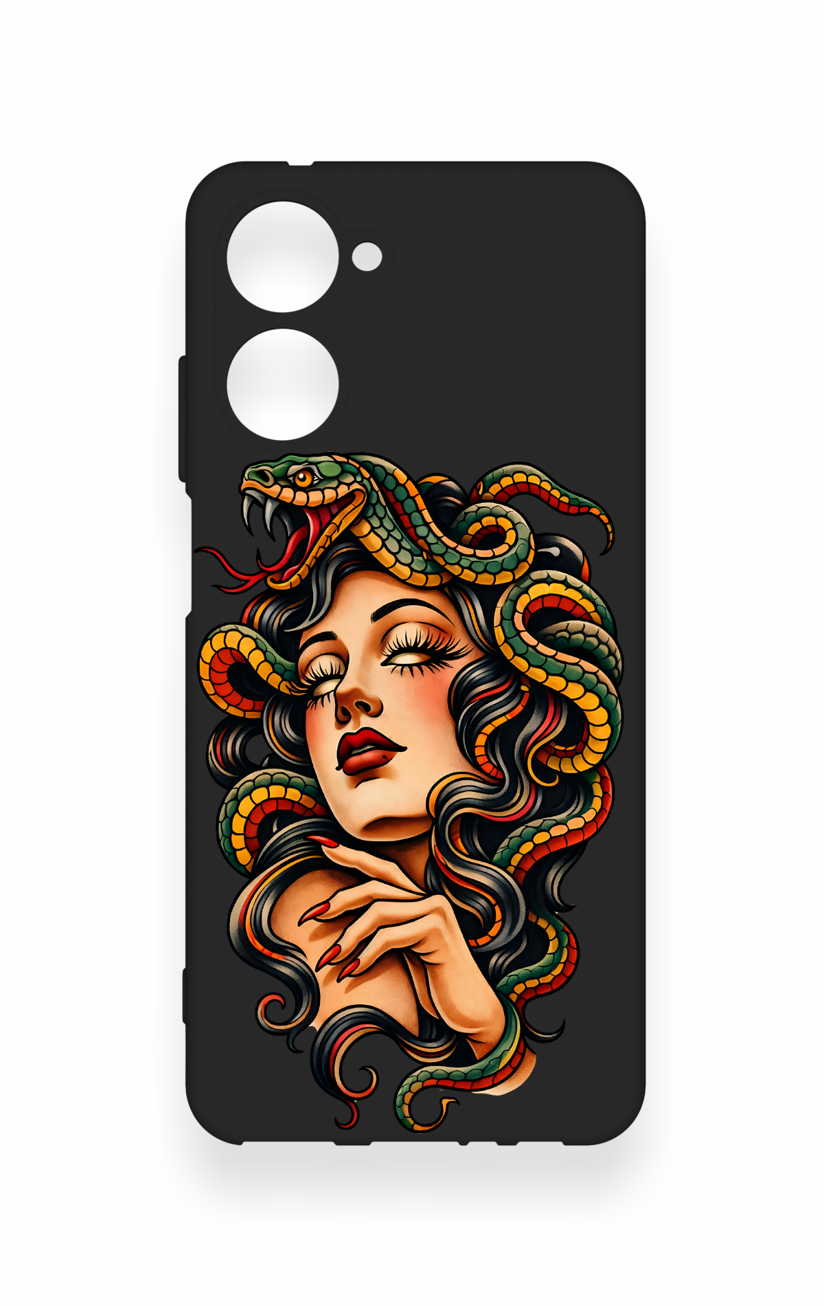 Realme 10 Uyumlu Medusa Desenli Silikon Kılıf