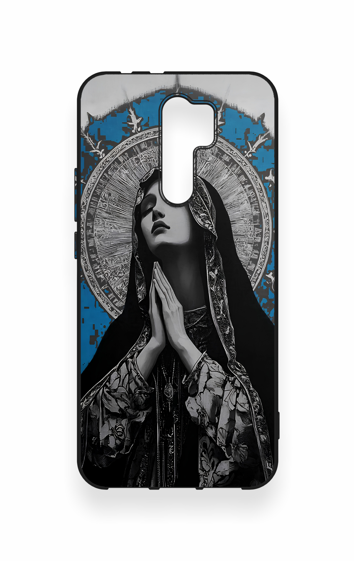 Redmi 9 Uyumlu Rahibe Desenli Silikon Kılıf