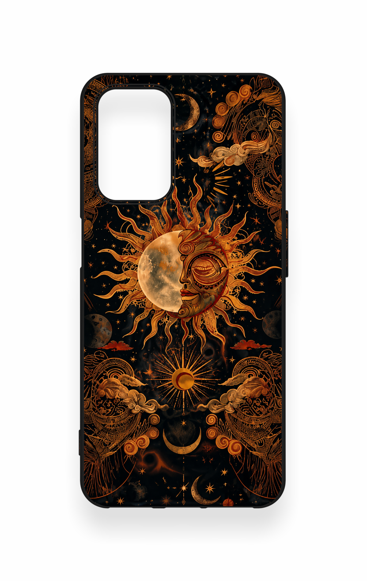 Oppo A54 Uyumlu Mistik Güneş Desenli Silikon Kılıf