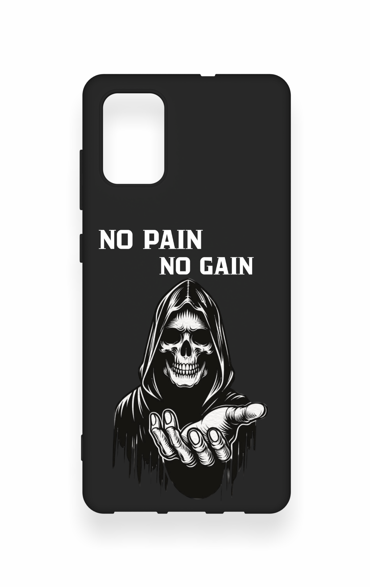 Samsung-A71 Uyumlu No Pain No Gain Desenli Silikon Kılıf