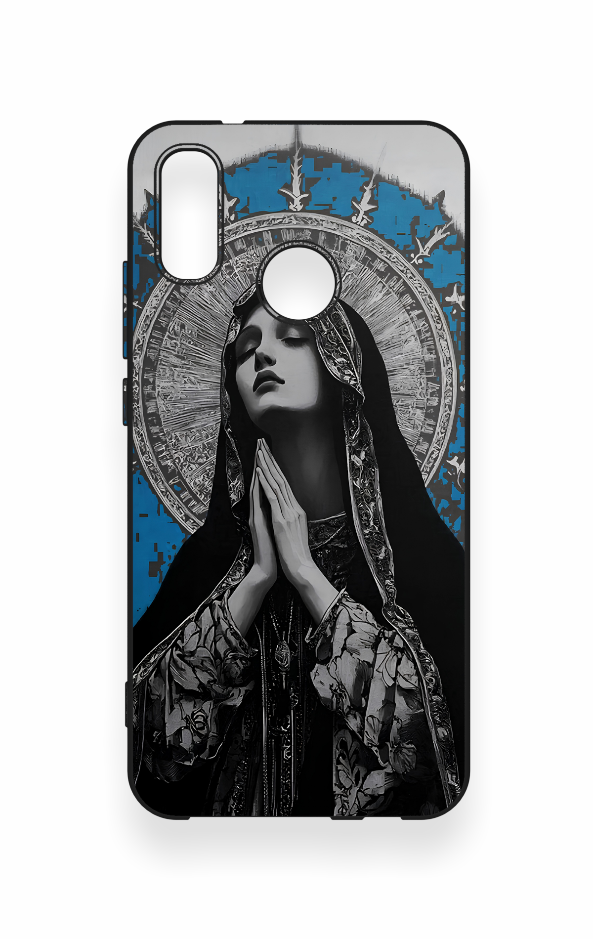Huawei P20 Lite Uyumlu Rahibe Desenli Silikon Kılıf