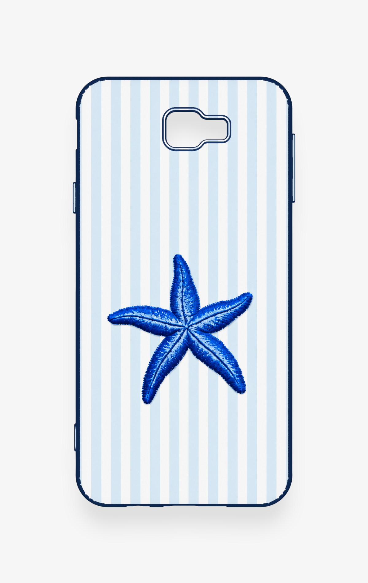 Samsung J7 Prime Uyumlu Mavi Deniz Yıldızı Desenli Silikon Kılıf
