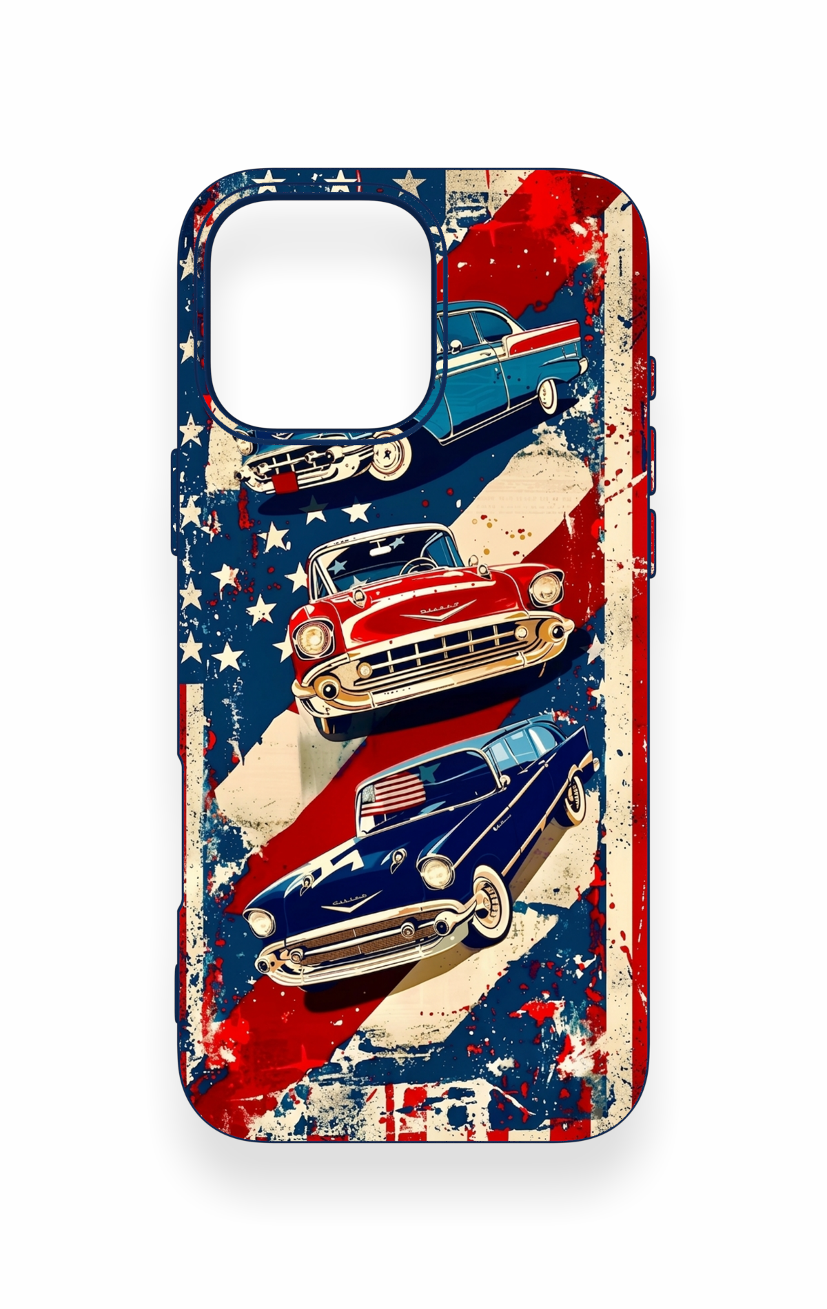 iPhone 16 Pro Max Uyumlu Amerikan Chevrolet Desenli Silikon Kılıf