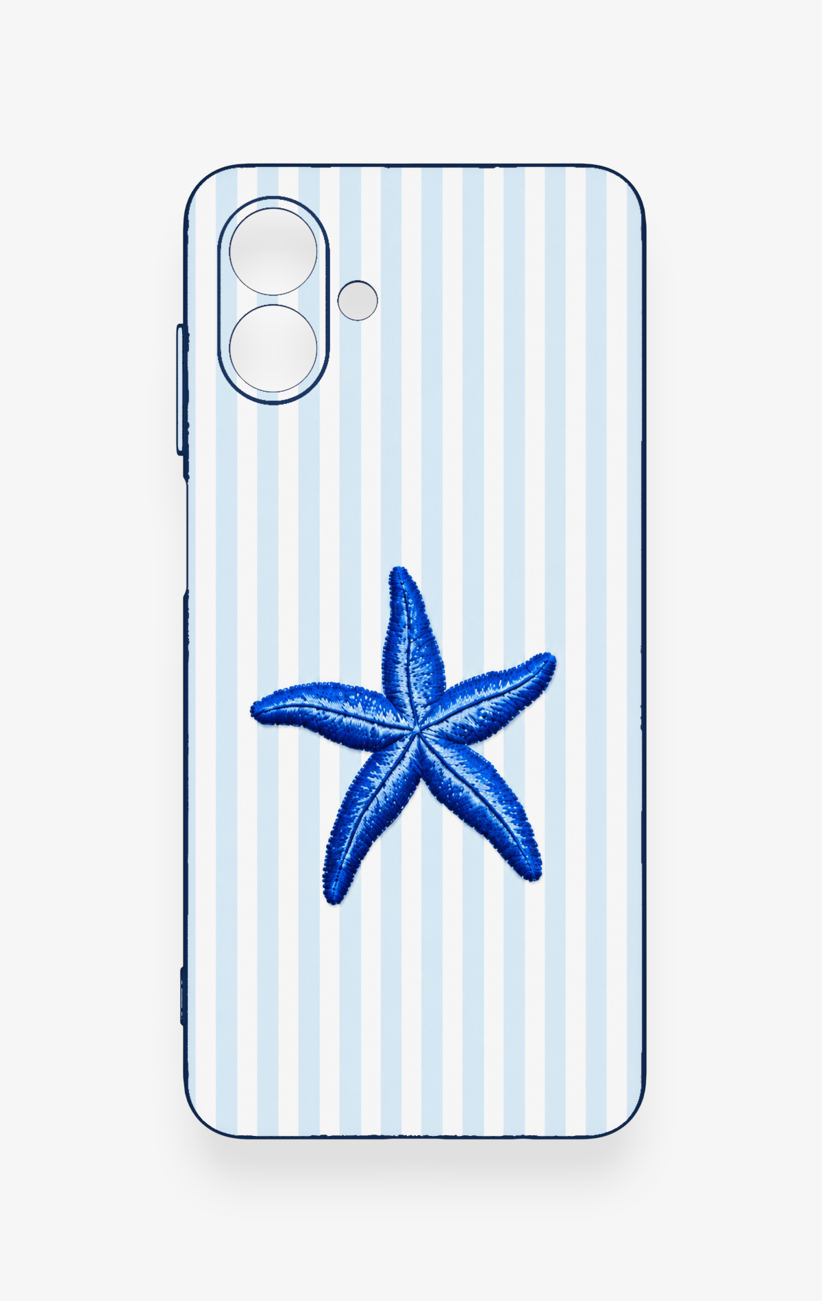 Samsung A07 Uyumlu Mavi Deniz Yıldızı Desenli Silikon Kılıf