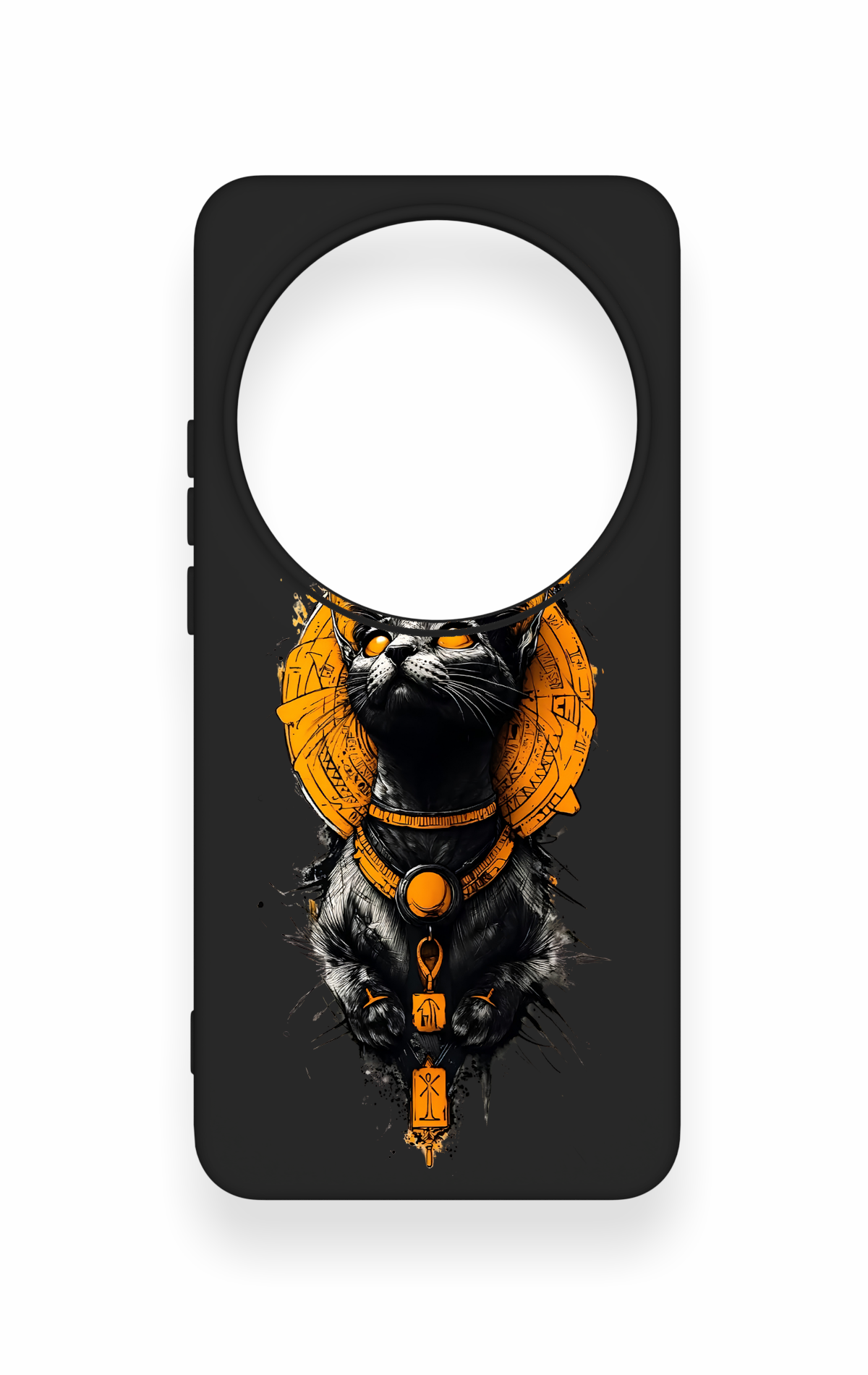 Xiomi Mi 15 Ultra Uyumlu Mısırlı Kedi Tanrısı Desenli Silikon Kılıf