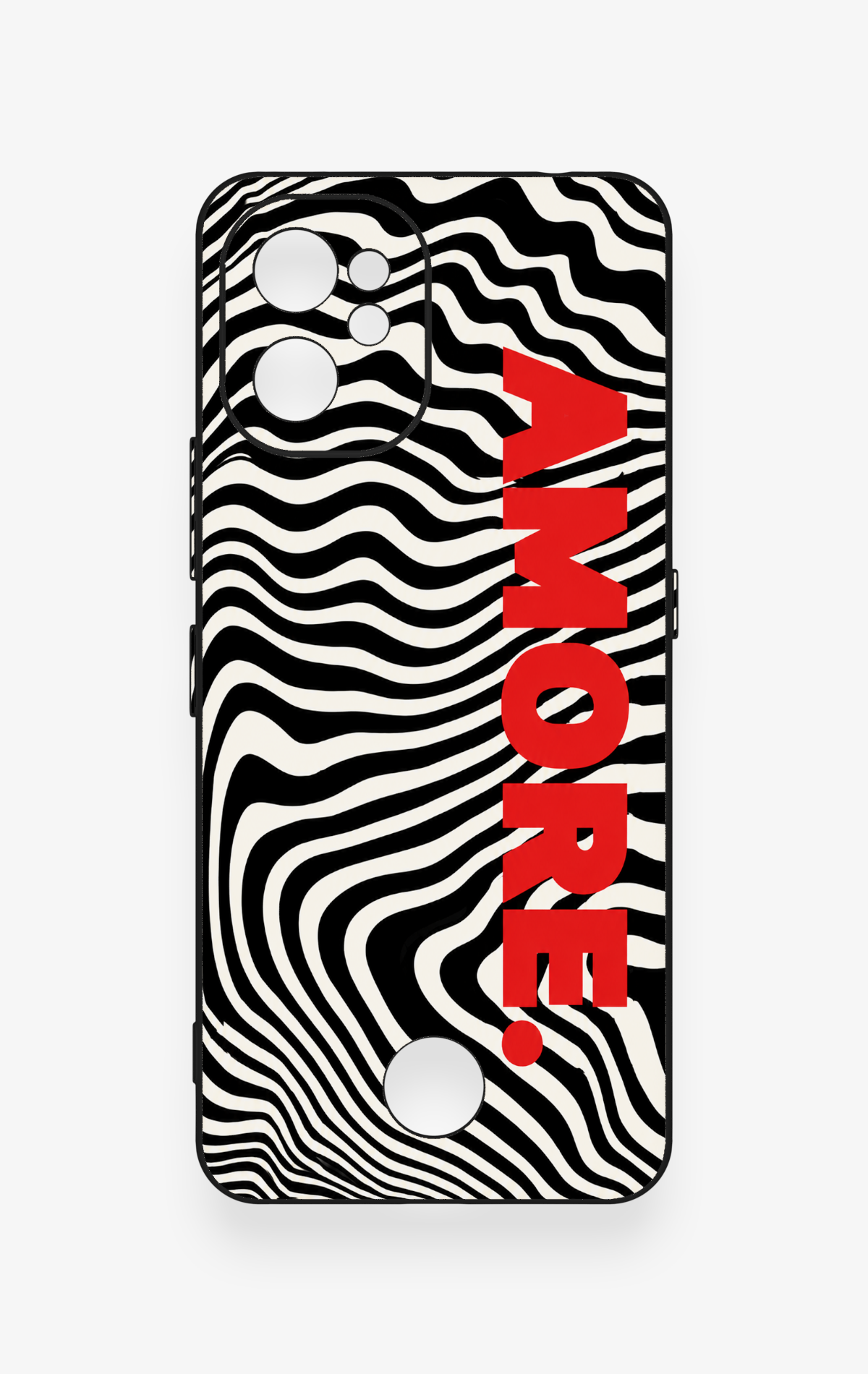 Reeder S19 Max Pro Uyumlu Zebra Amore Desenli Silikon Kılıf