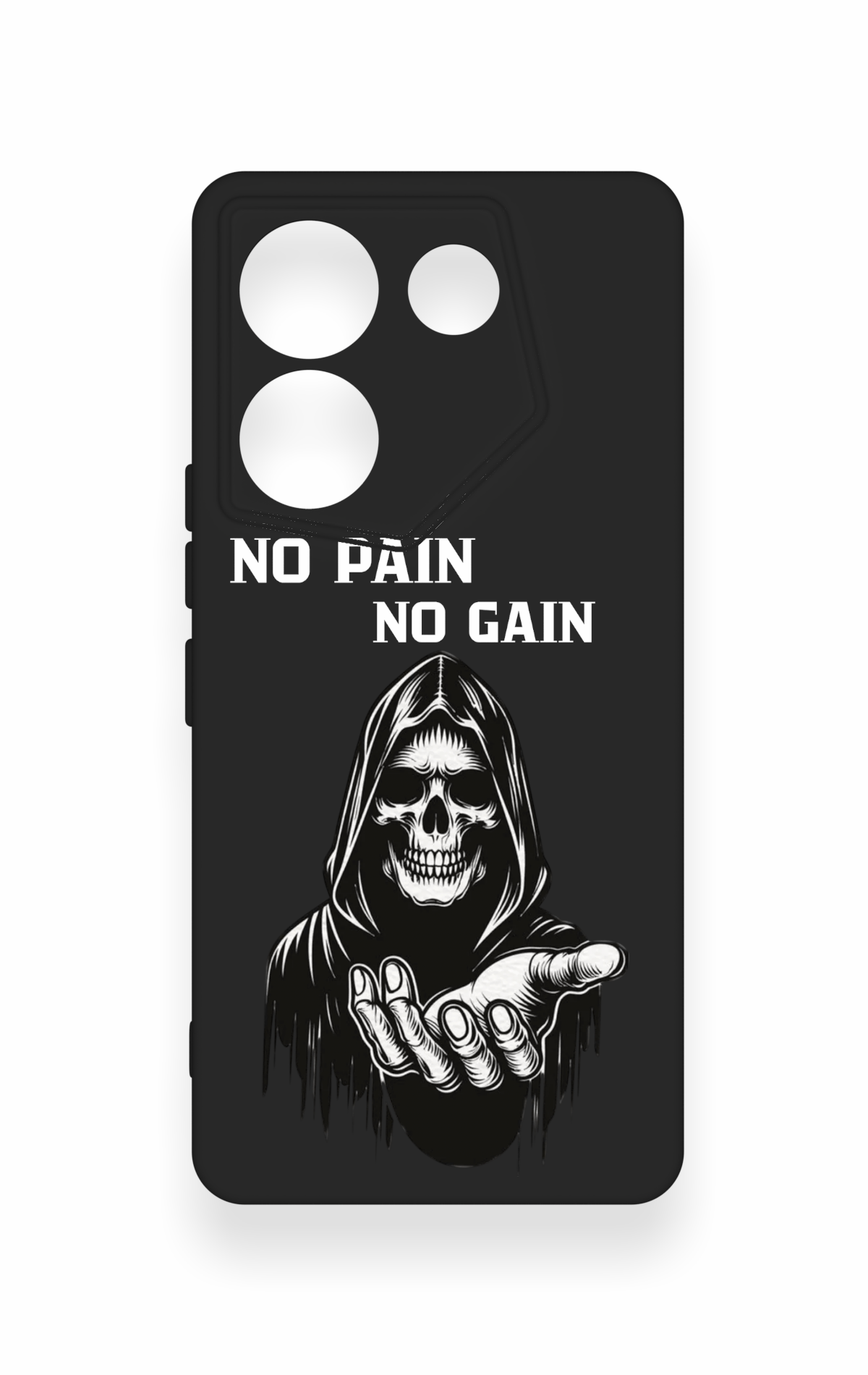 Tecno Caman 20 Pro 5G Uyumlu No Pain No Gain Desenli Silikon Kılıf