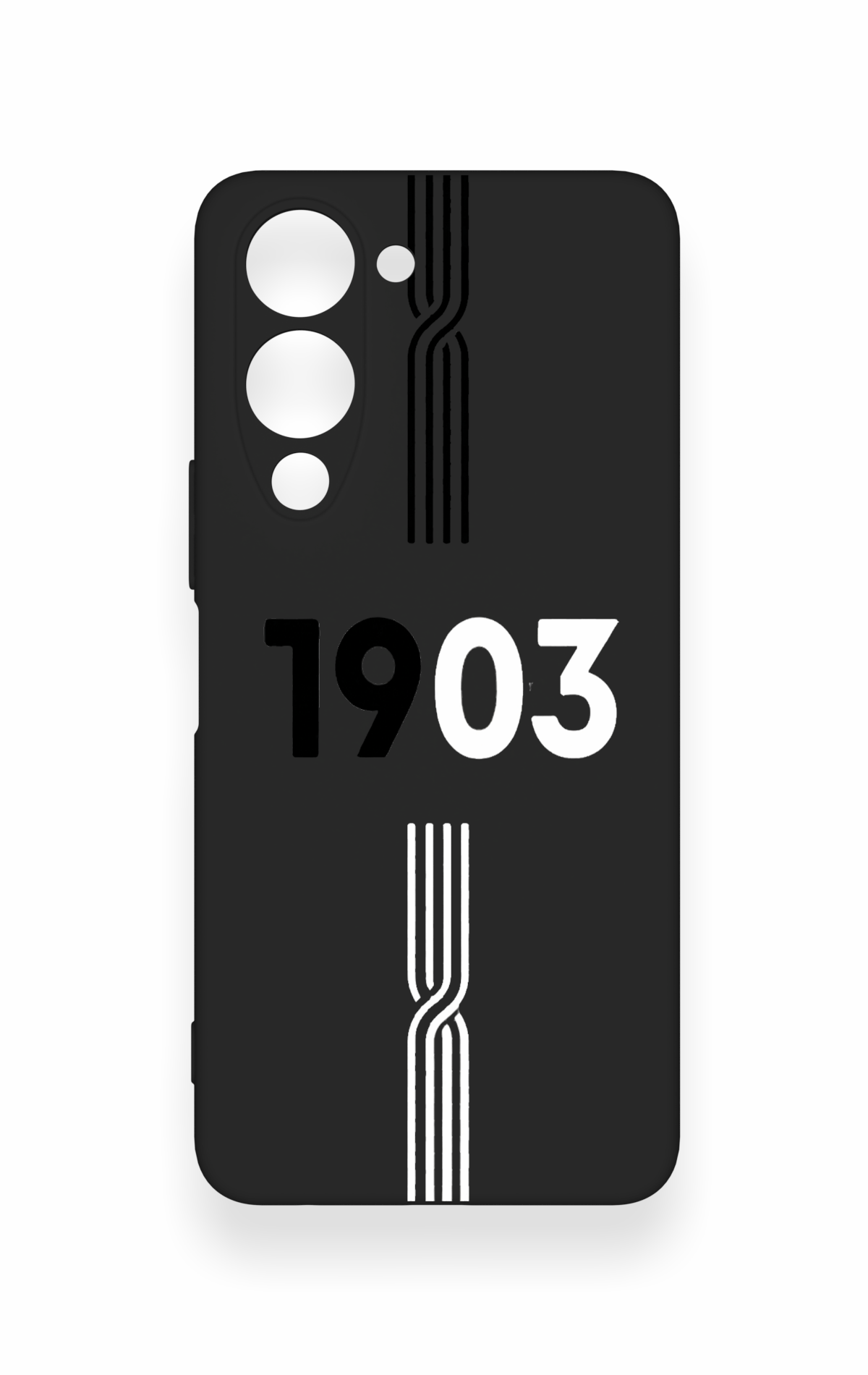 Vivo Y19 5G Uyumlu 1903 Kemer Desenli Silikon Kılıf