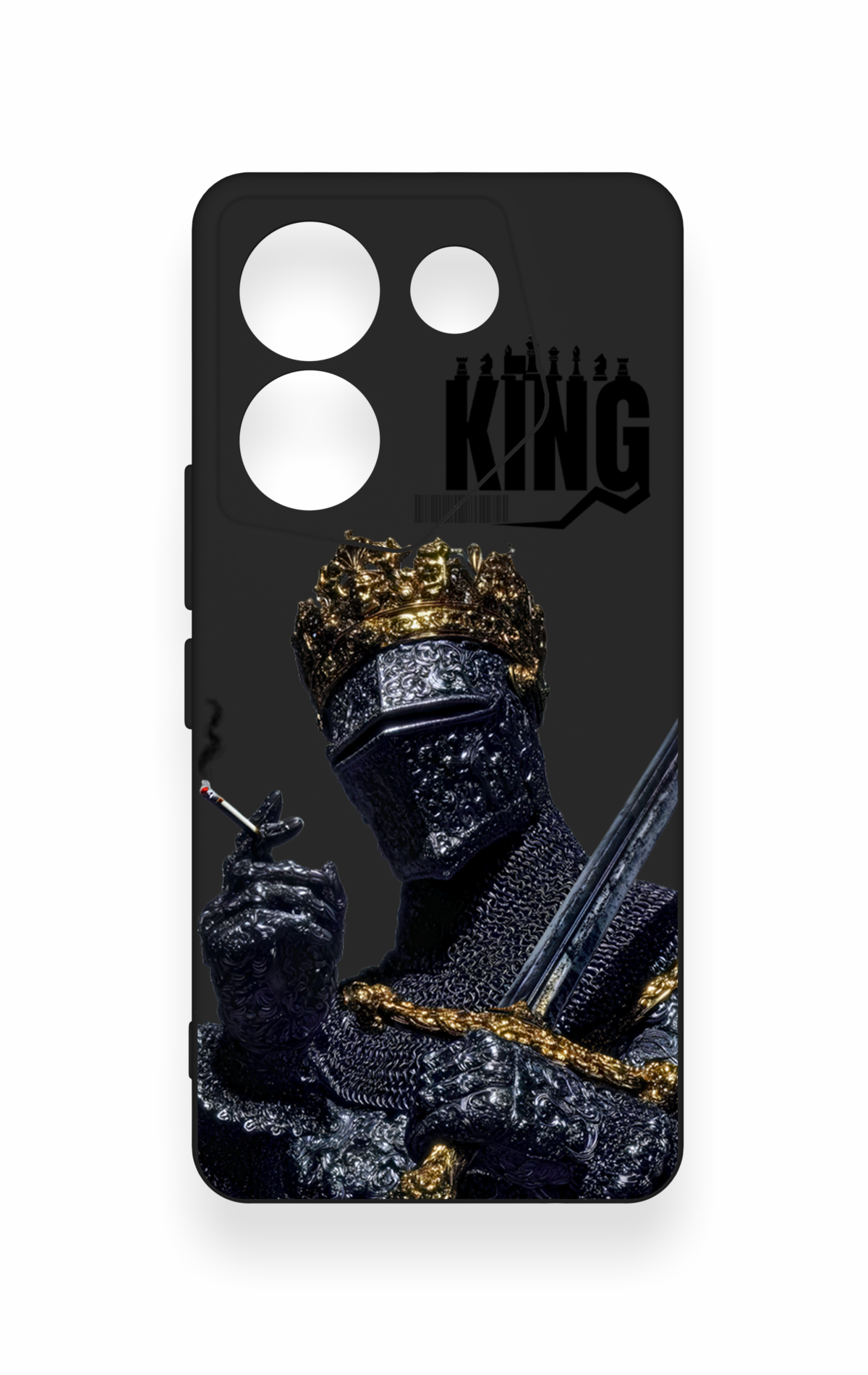 Tecno Camon 20 Pro Uyumlu King Desenli Silikon Kılıf