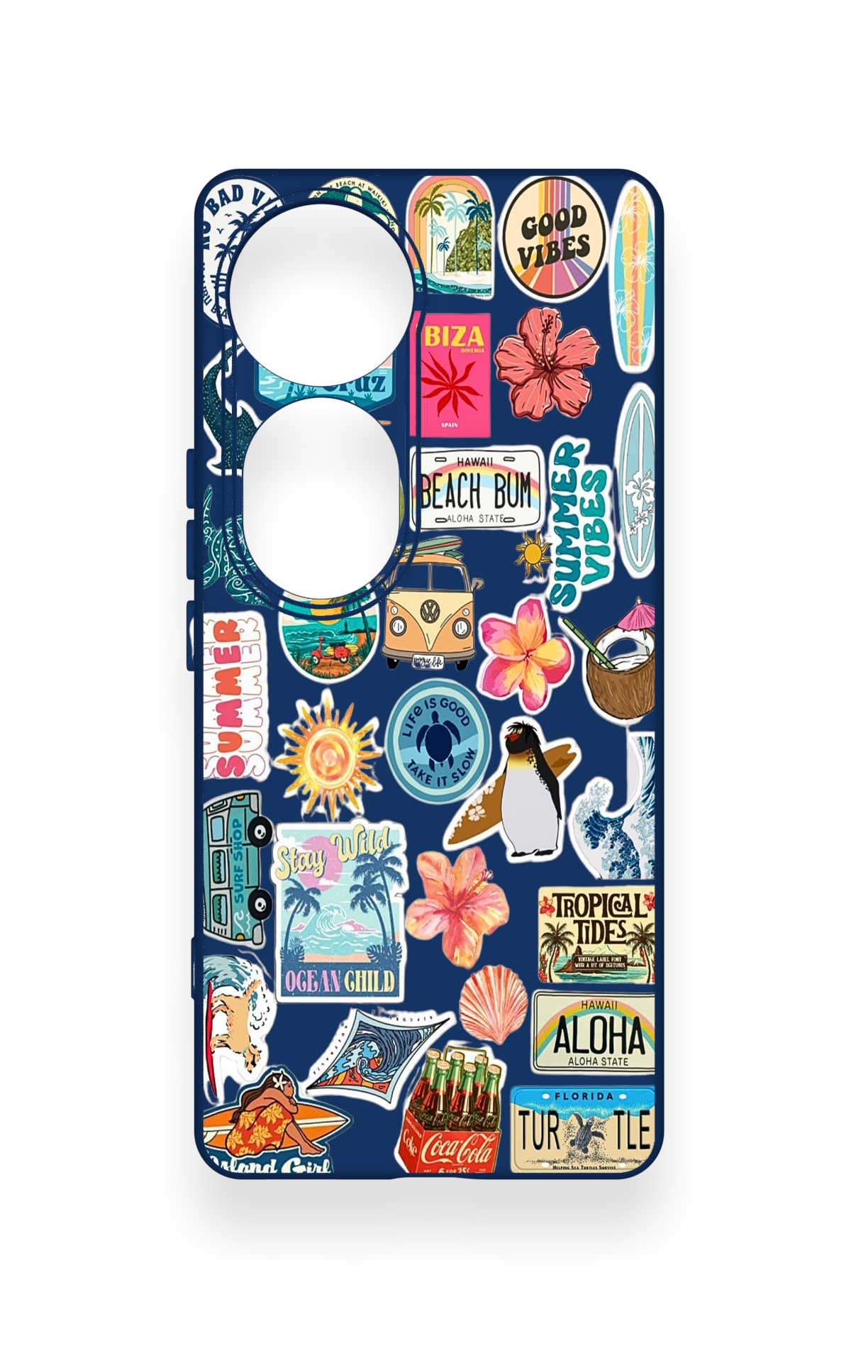 Vivo V40 Uyumlu Summer Vibes Desenli Silikon Kılıf