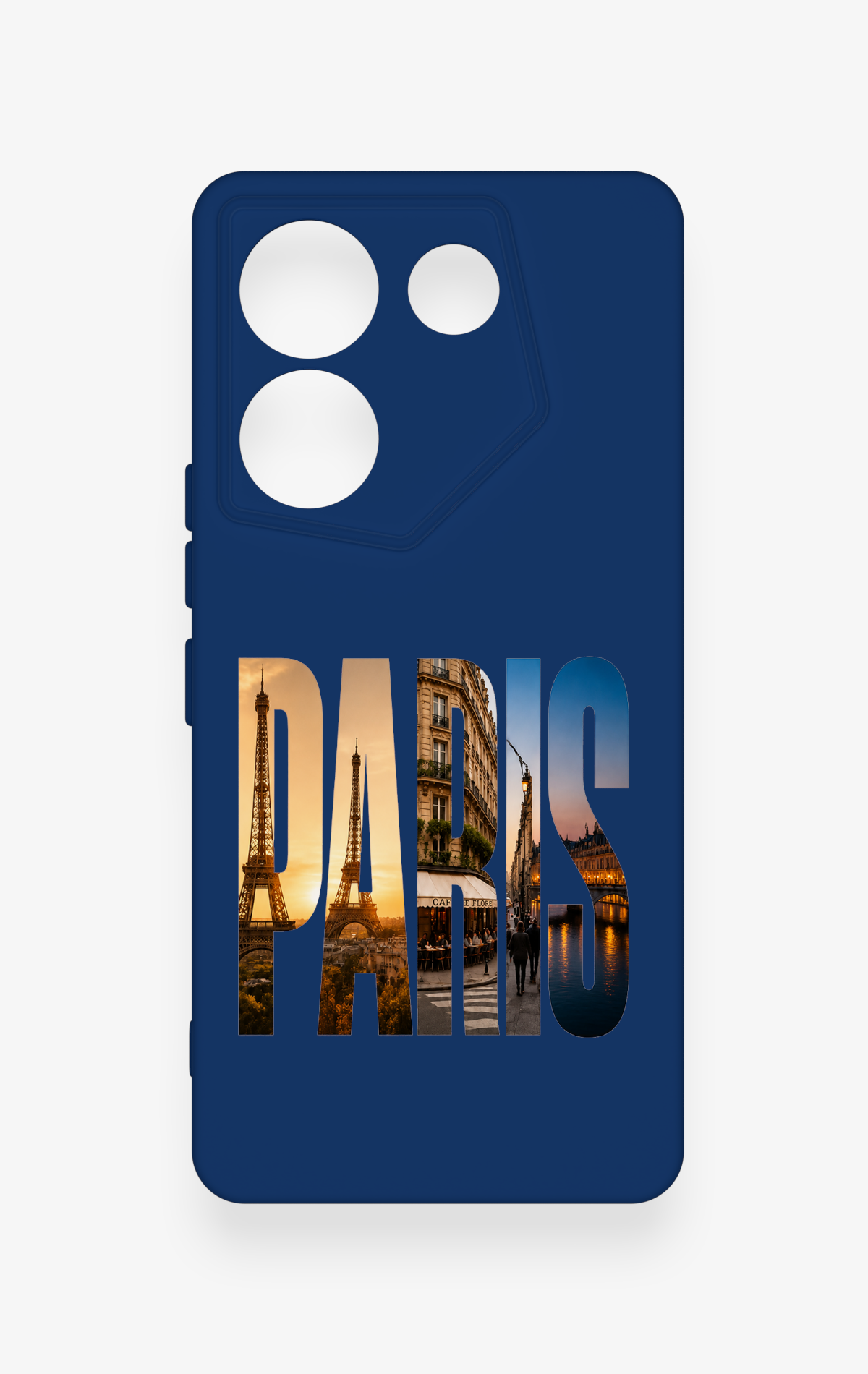 Tecno Caman 20 Pro 5G Uyumlu Paris Desenli Silikon Kılıf