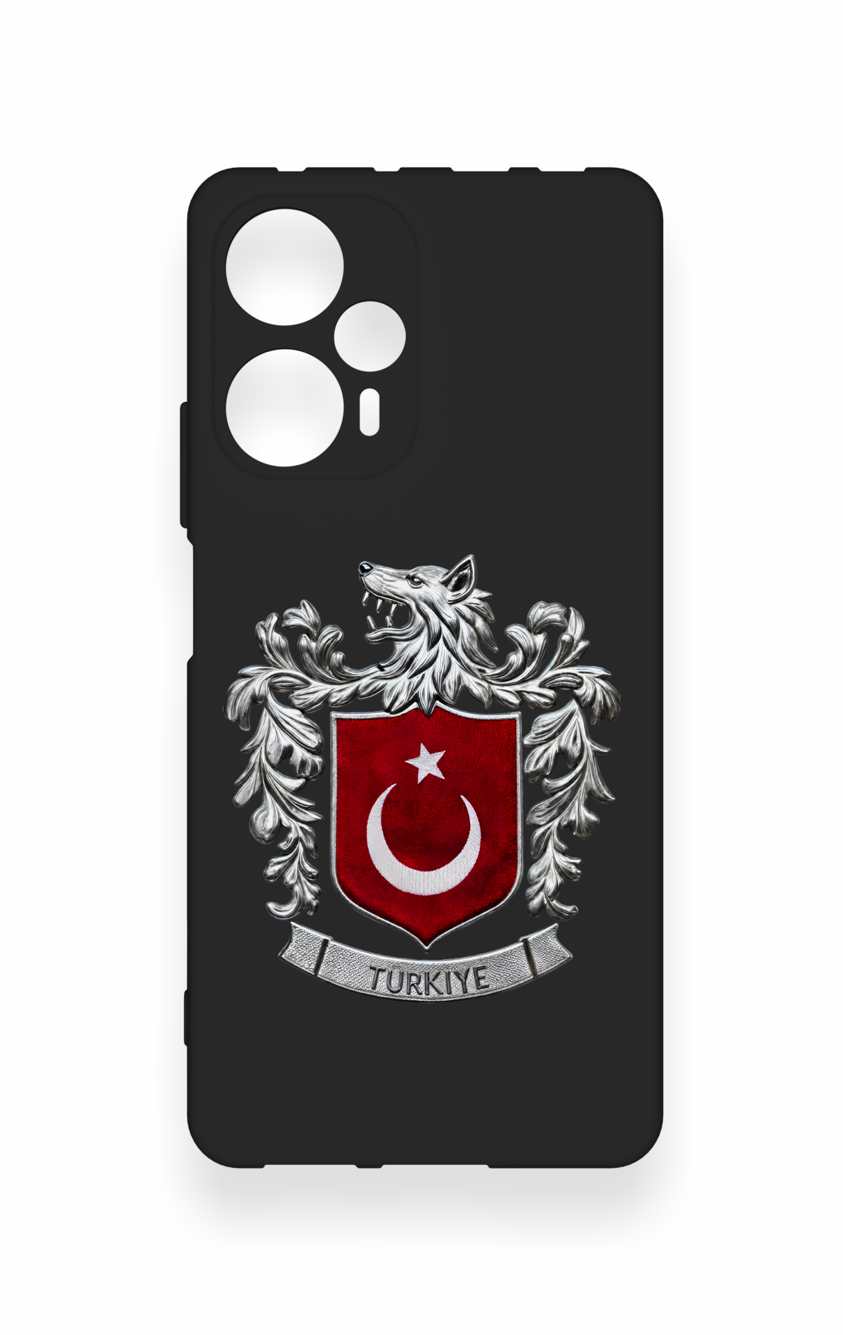 Poco F5 Uyumlu Türk Arma Desenli Silikon Kılıf