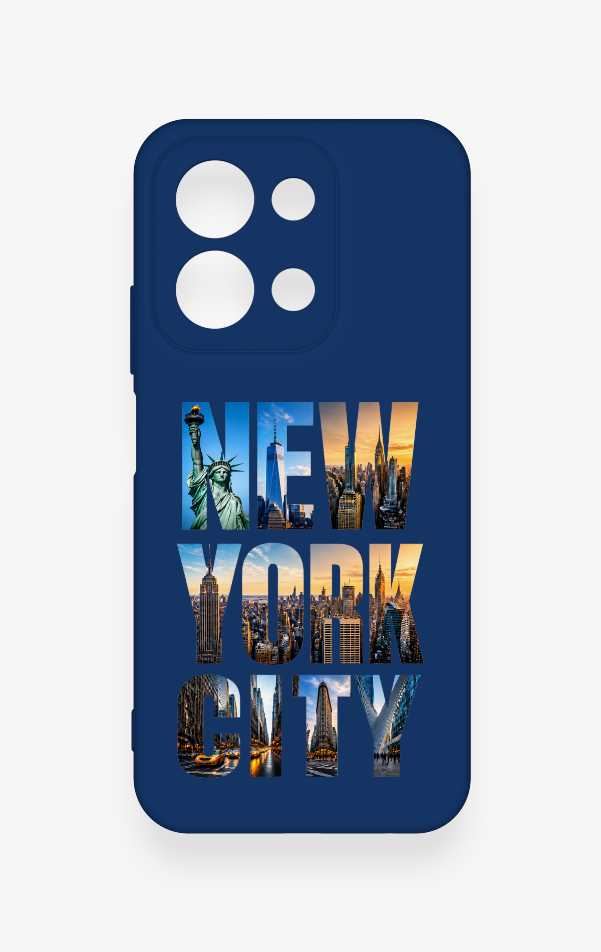 Redmi 15C 4G Uyumlu New York City Desenli Silikon Kılıf