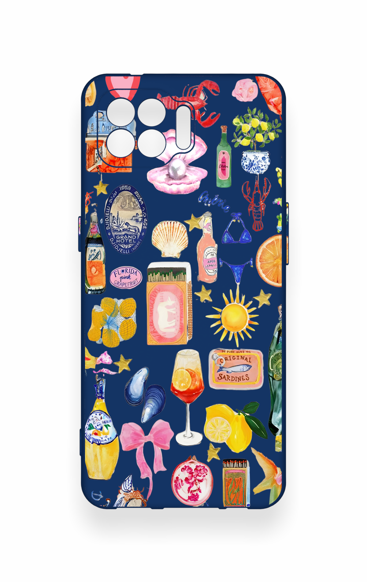 Oppo Reno 4 Lite Uyumlu Summer Desenli Silikon Kılıf