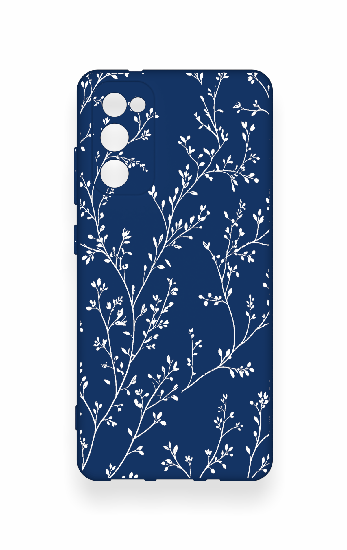 Samsung S20Fe Uyumlu İnce Yaprak Dalı Desenli Silikon Kılıf