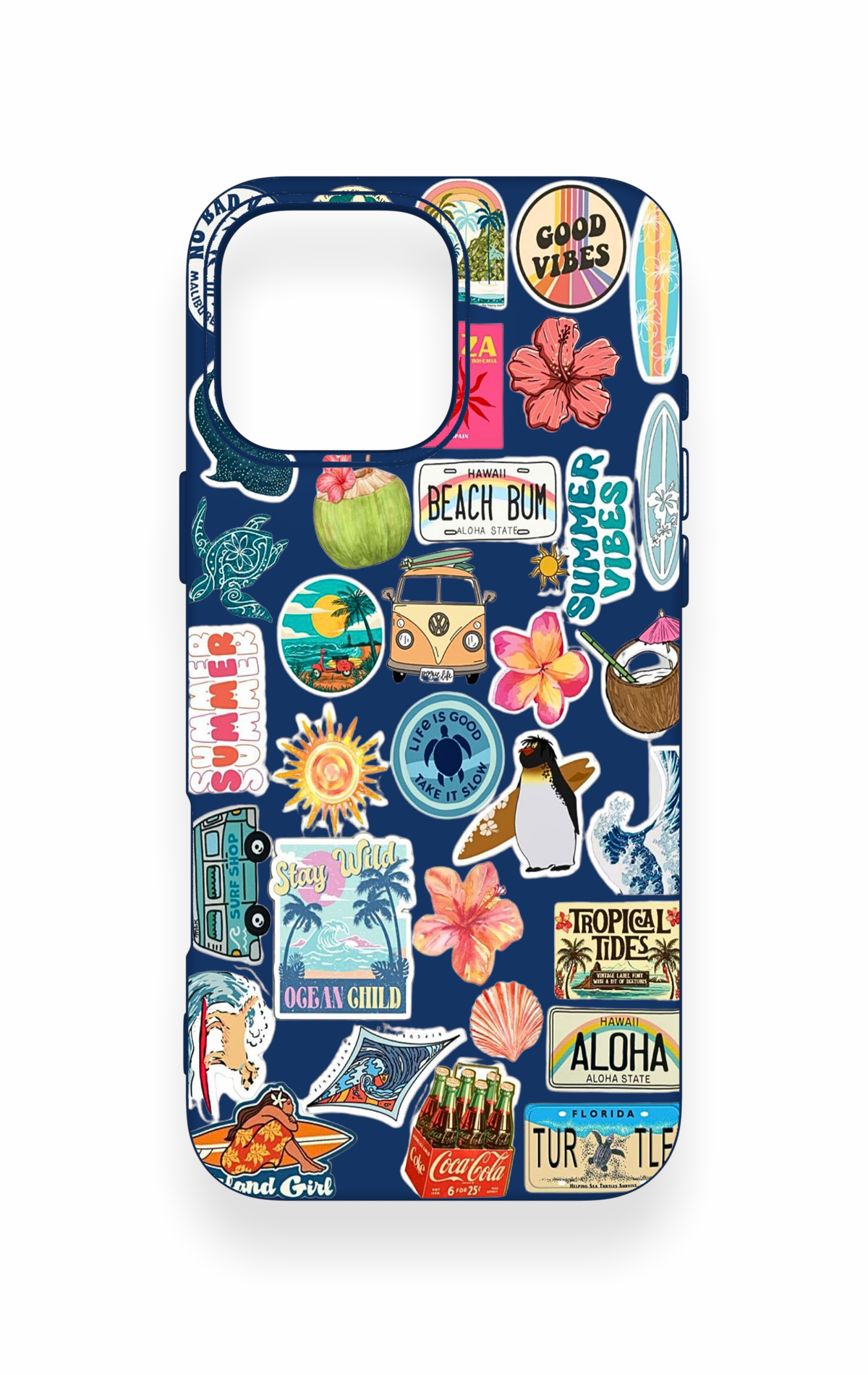 iPhone 16 Pro Max Uyumlu Summer Vibes Desenli Silikon Kılıf