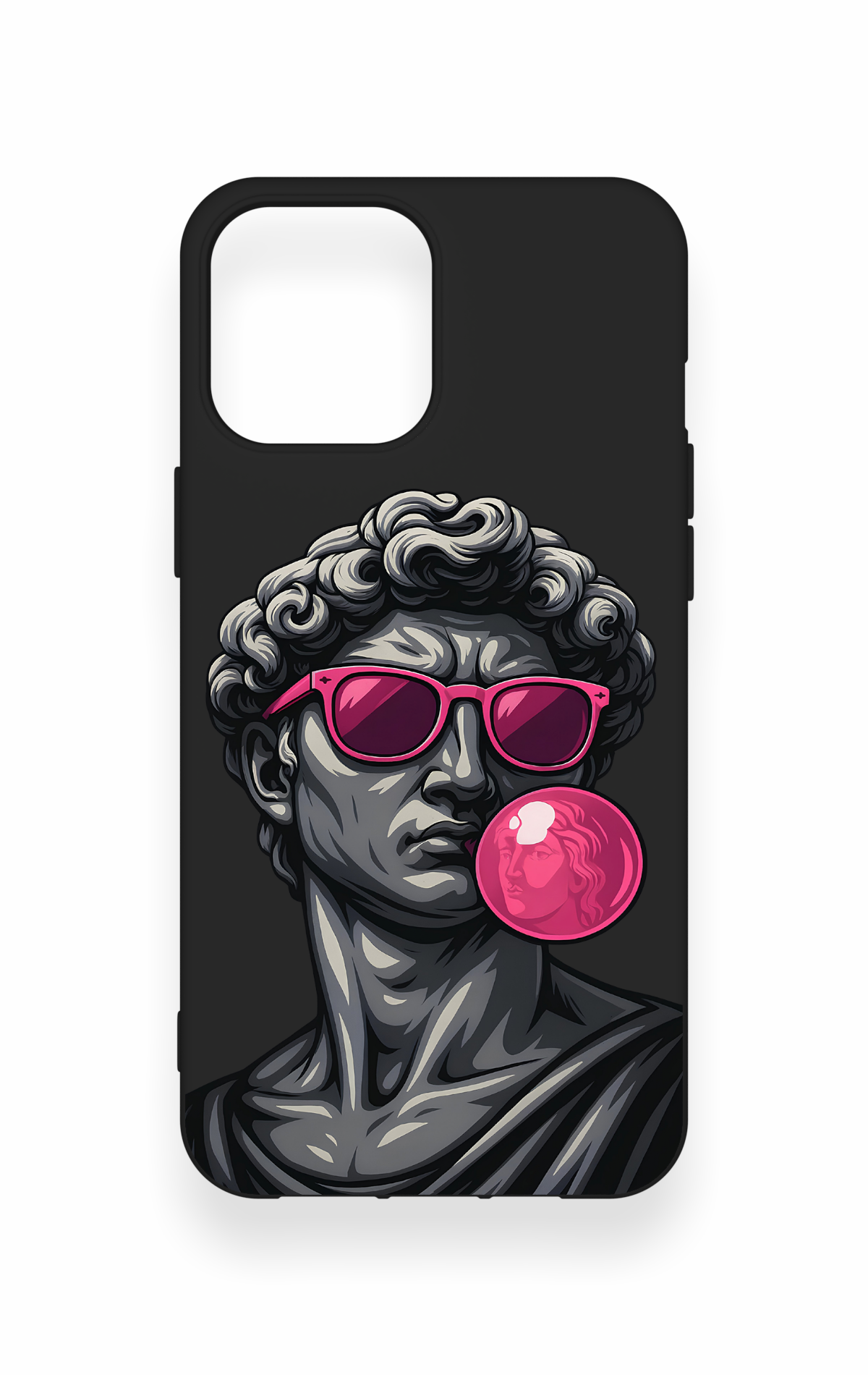 iPhone 12 Pro Max Uyumlu Pop David Desenli Silikon Kılıf