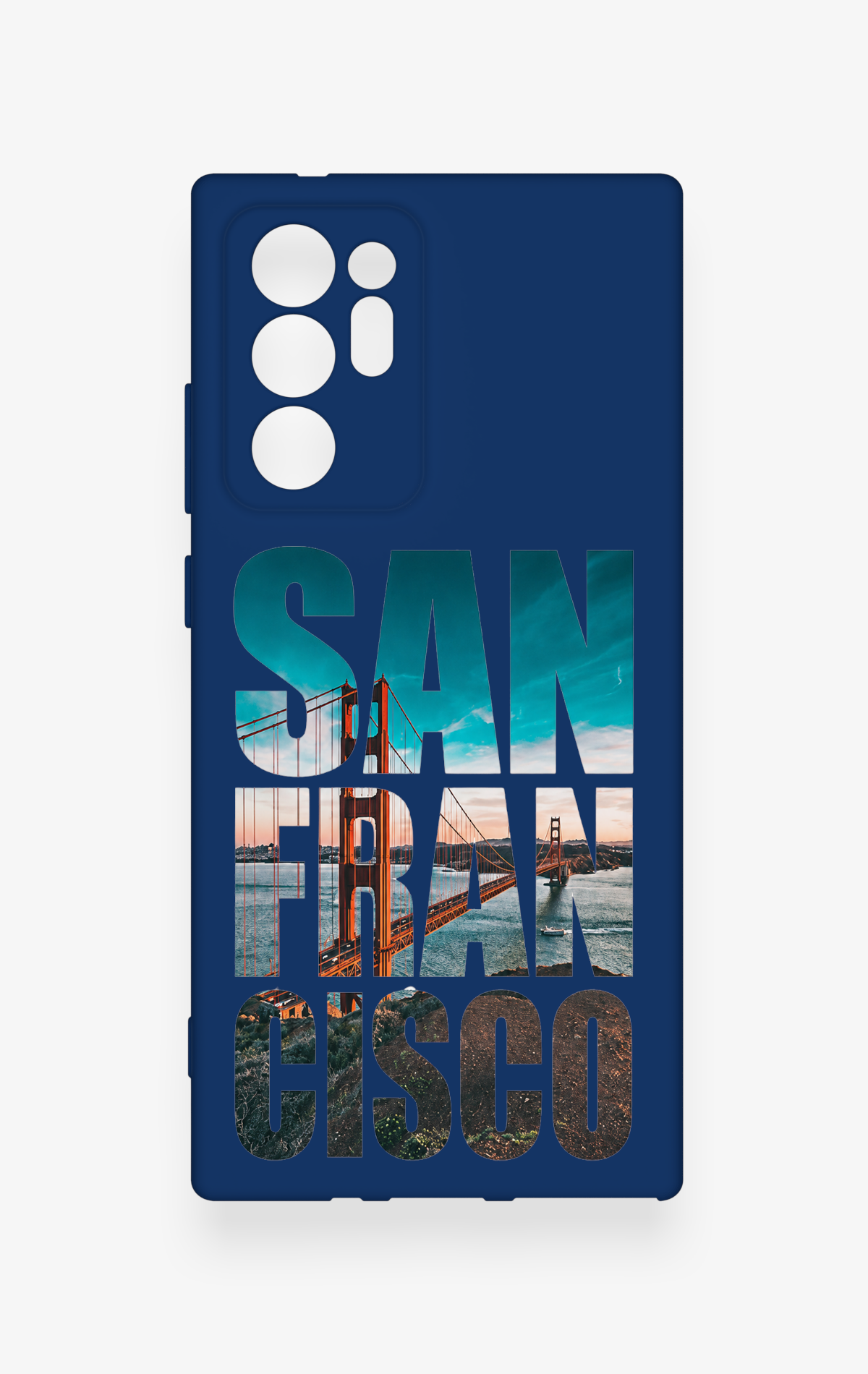 Samsung Note 20 Ultra Uyumlu San Francisco Desenli Silikon Kılıf