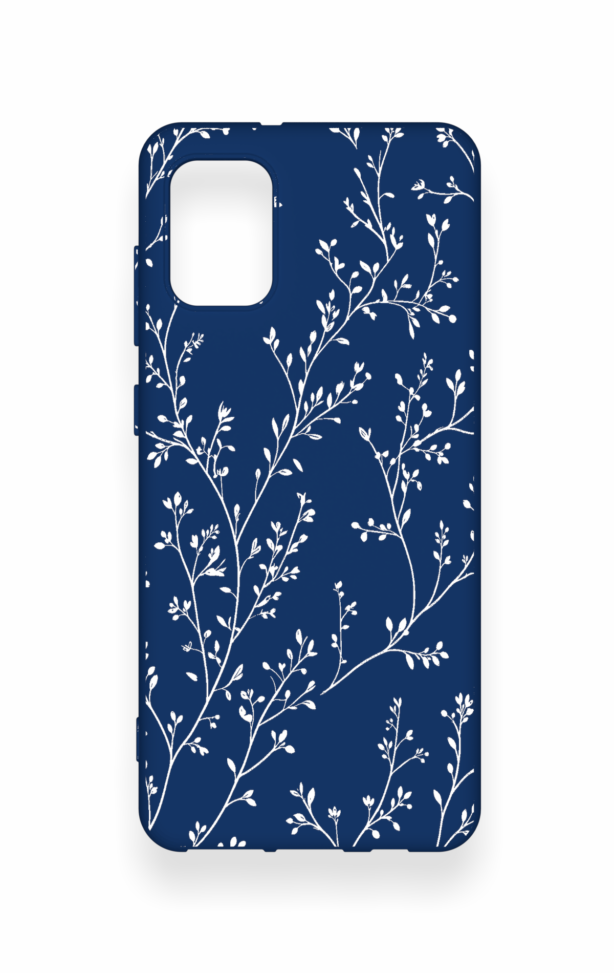Samsung A31 Uyumlu İnce Yaprak Dalı Desenli Silikon Kılıf